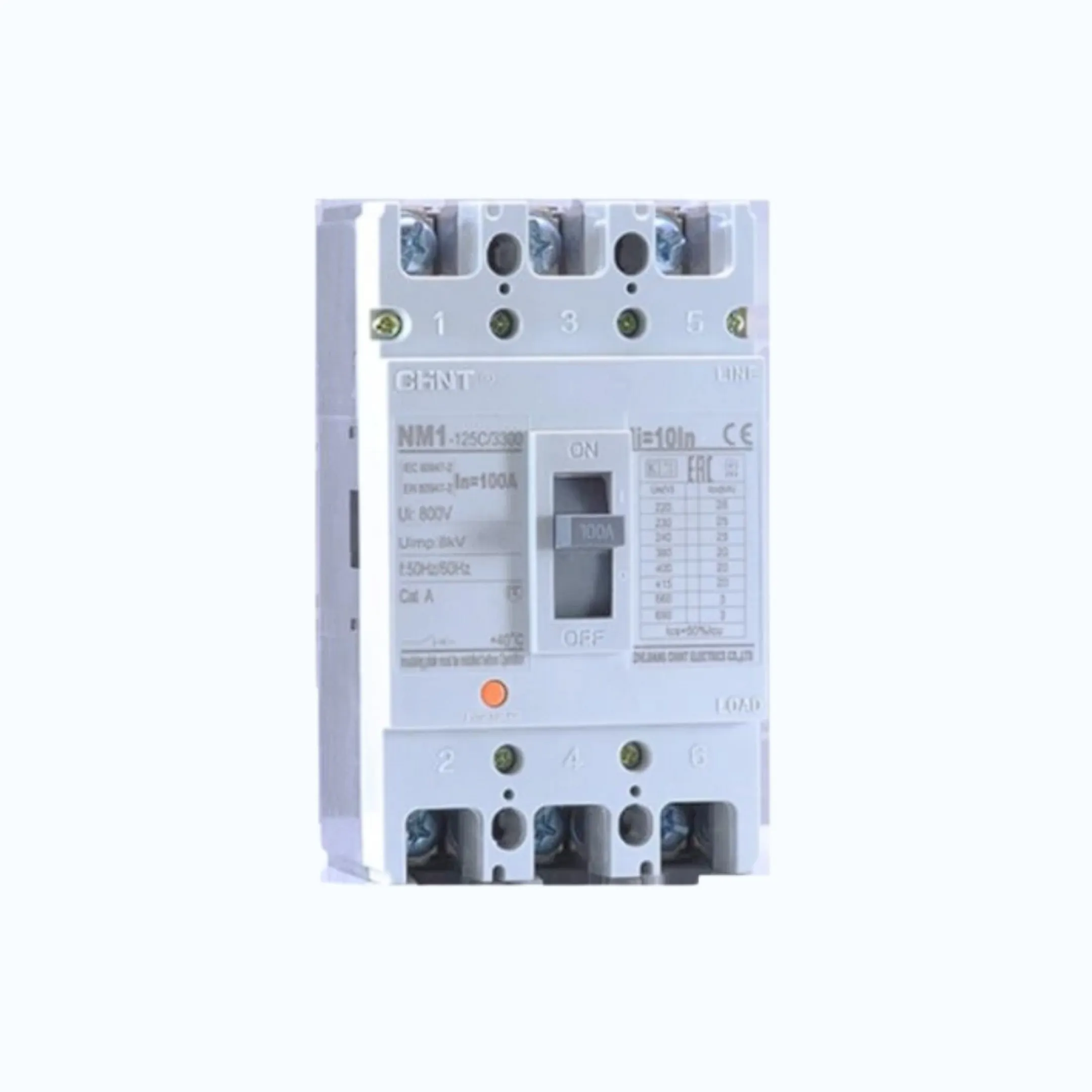 Gambar Chint MCCB 20kA NM1-125C/3300 80A -126424