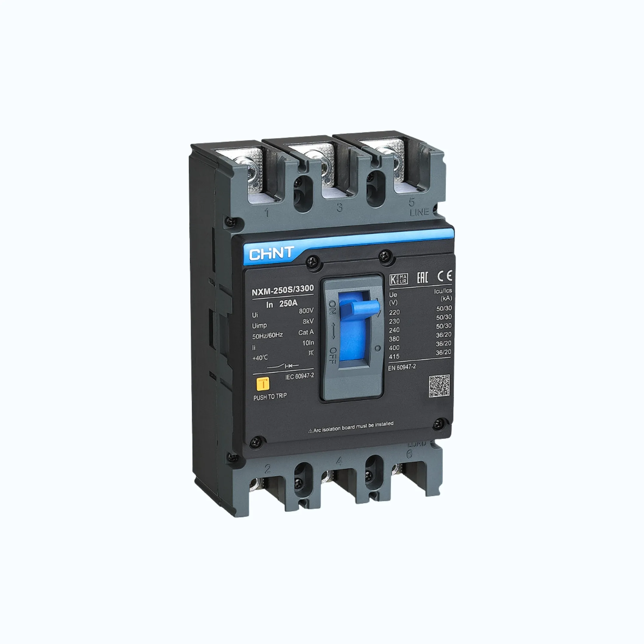 Gambar Chint MCCB 36kA NXM-250S/3300 160A -131365