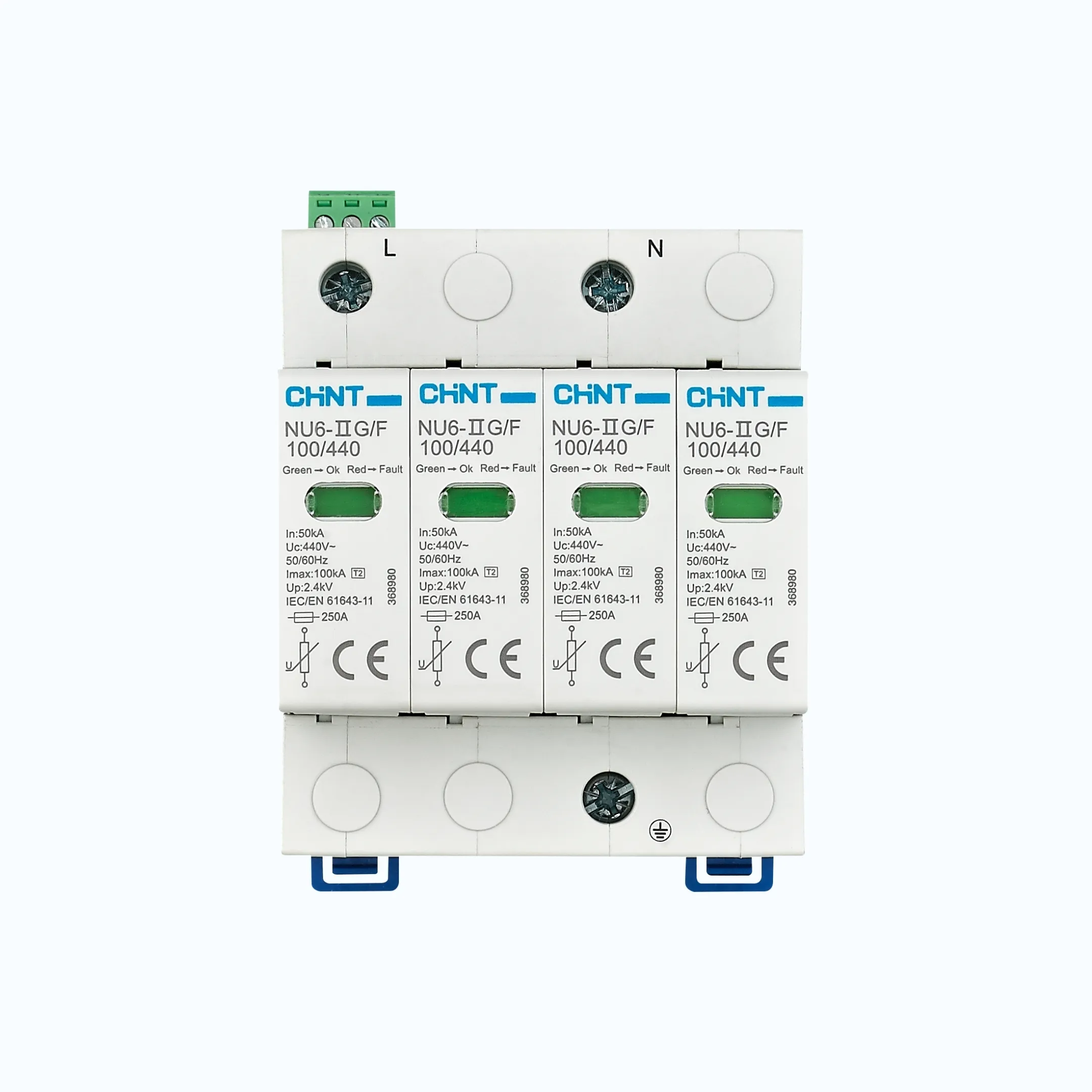 Gambar Chint Low-Voltage Surge Arrester NXU-IIG 40kA/275V 2P -252427