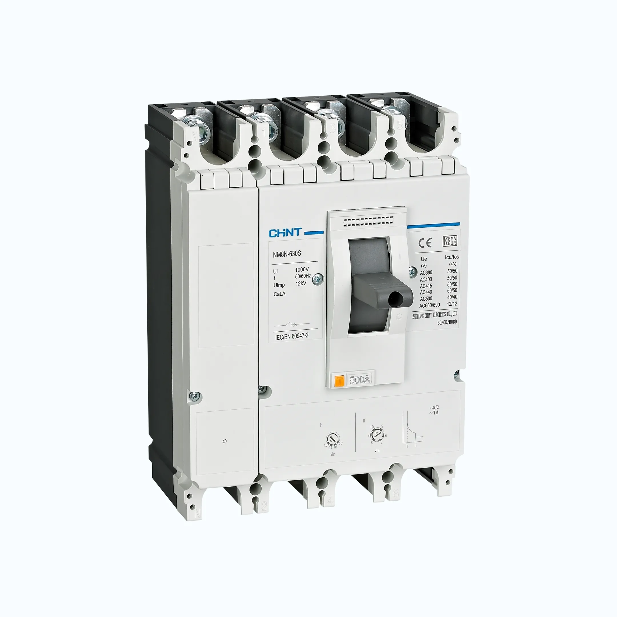 Gambar Chint MCCB 50kA NM8N-630S TM 500 3P -269252