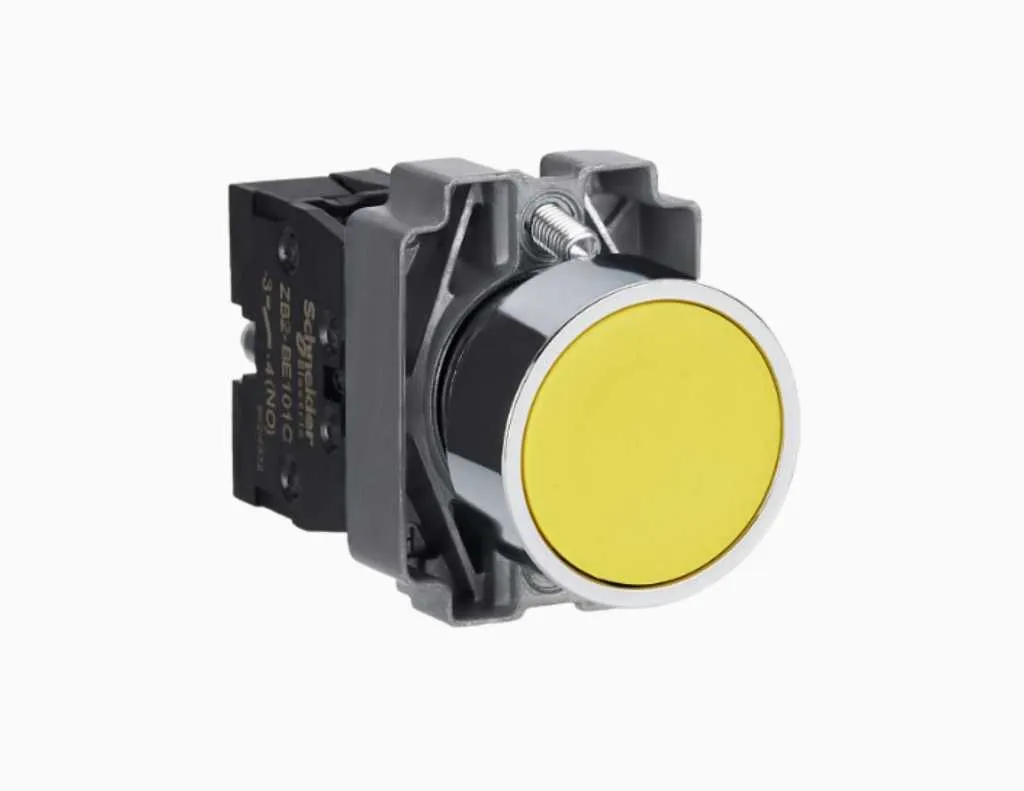 Gambar Schneider Modular Push Button IP65 Kuning-XB2BA51C