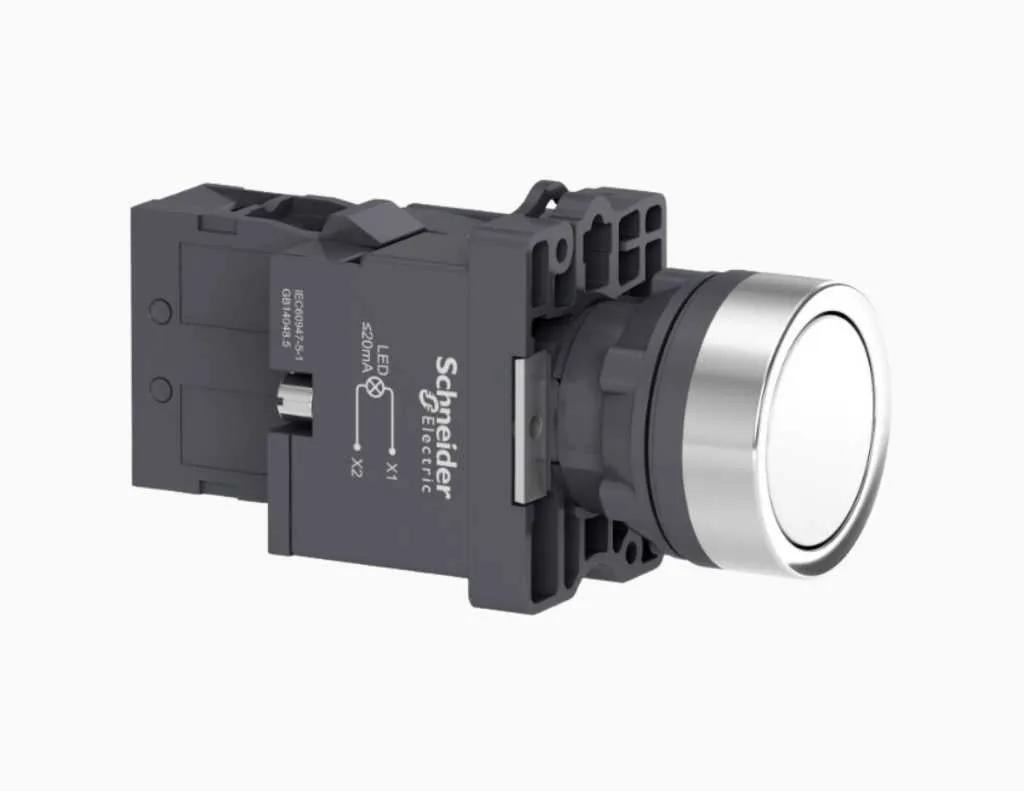 Gambar Schneider Push Button, IP54 Biru-XA2EW36M1