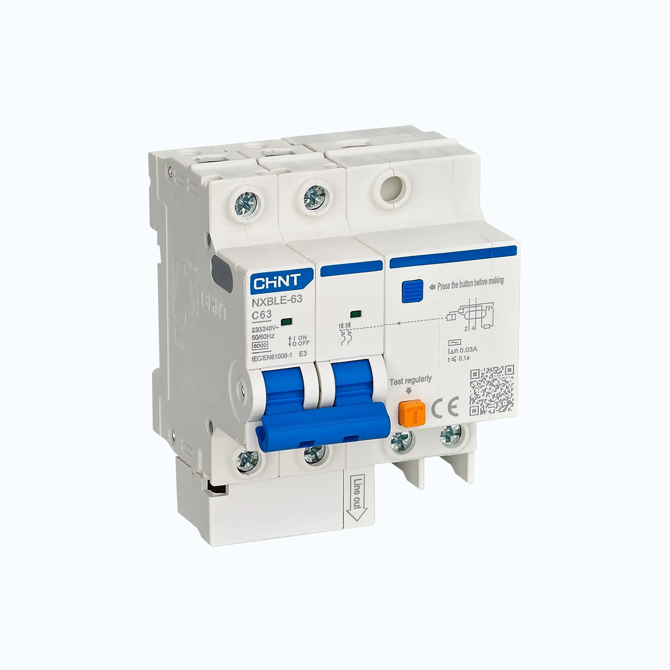 Gambar Chint Electrinic NXBLE-63 2P C6 30mA 6kA -819975