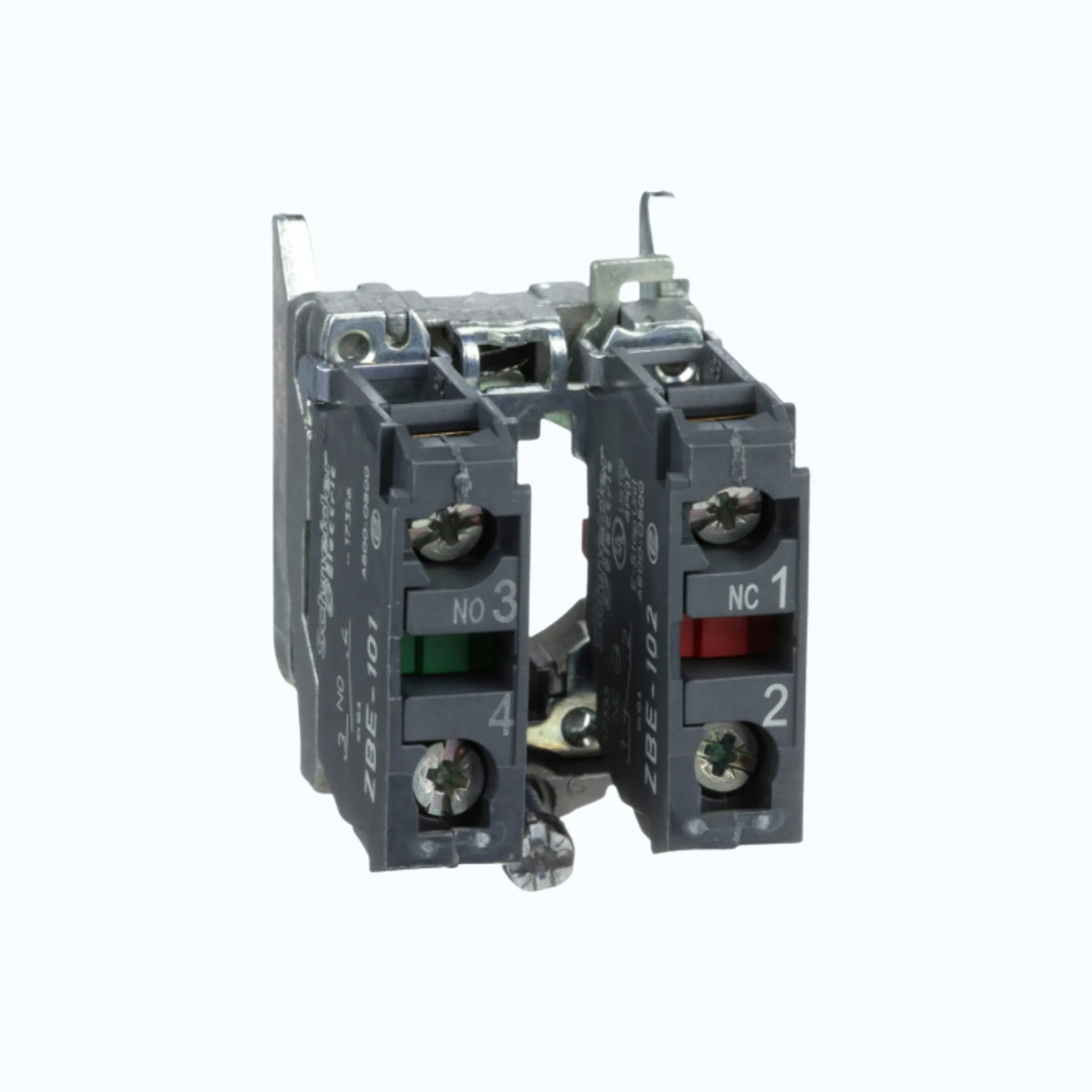 Gambar Schneider Aksesori- Badan dengan kontak 1 N/O + 1 N/C-ZB4BZ105