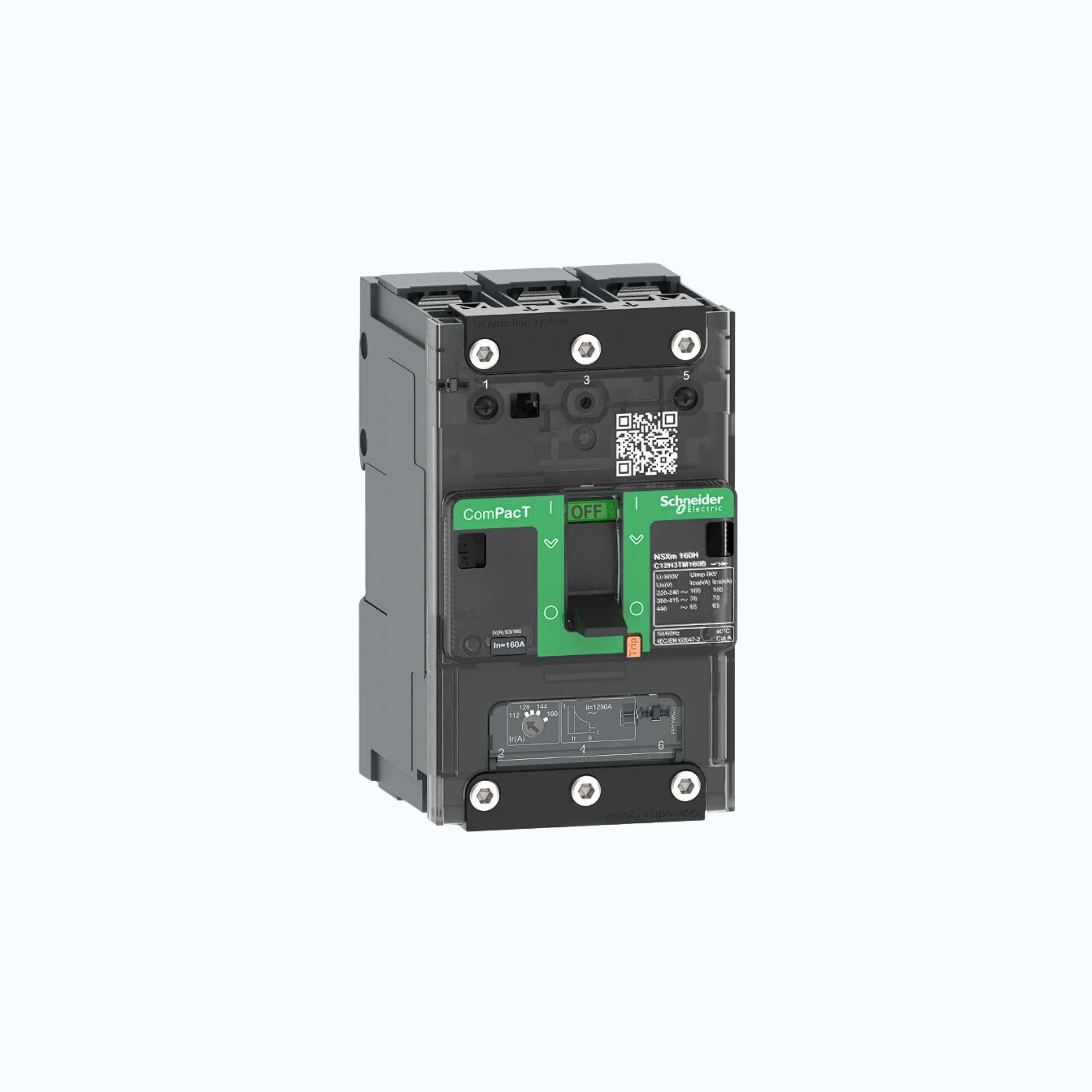 Gambar Schneider Busbar Connectors  3P- ComPacT NSXm dengan E (16 kA)-TM125D-C12E3TM125B