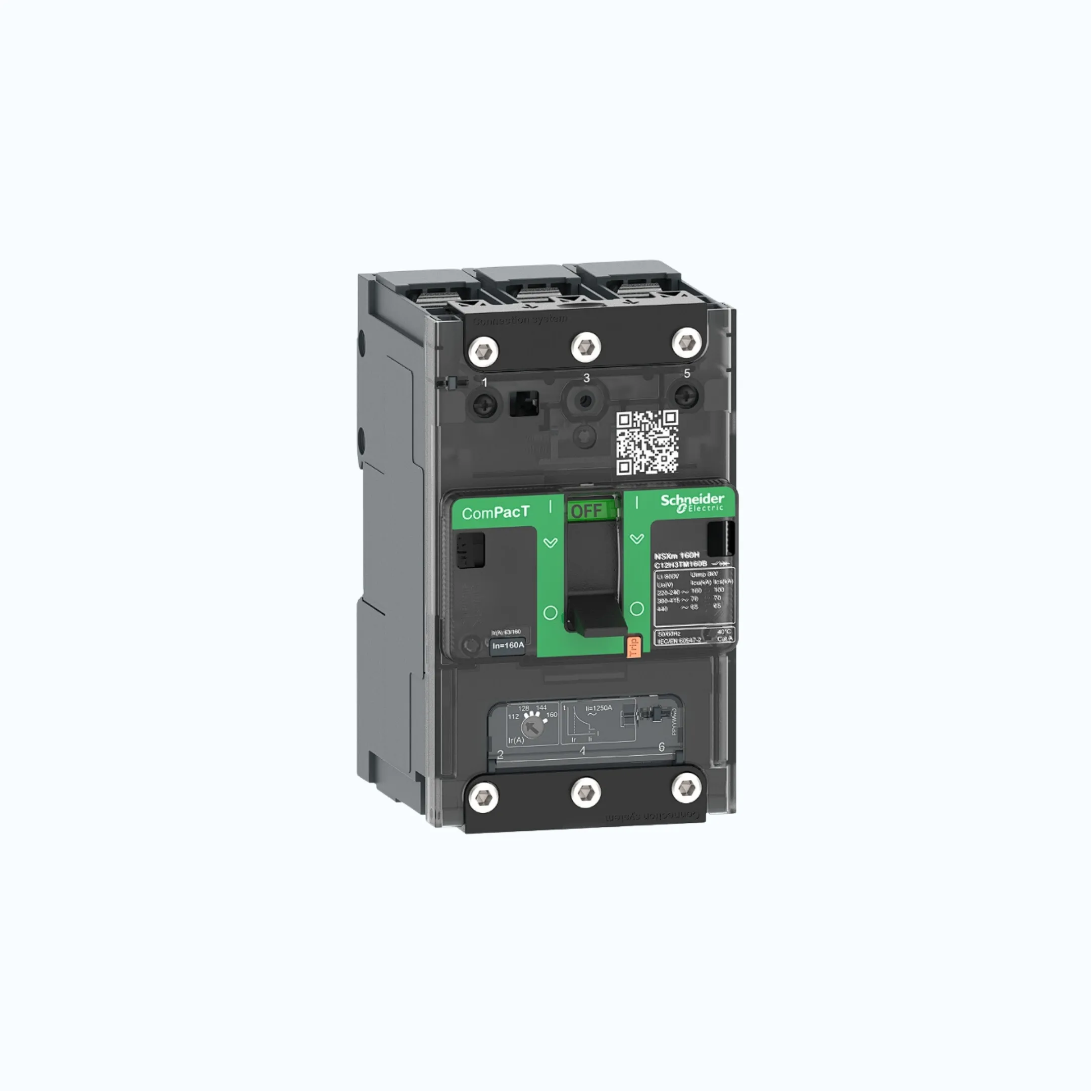 Gambar Schneider Busbar Connectors  3P- ComPacT NSXm dengan E (16 kA)-TM40D-C11E3TM040B