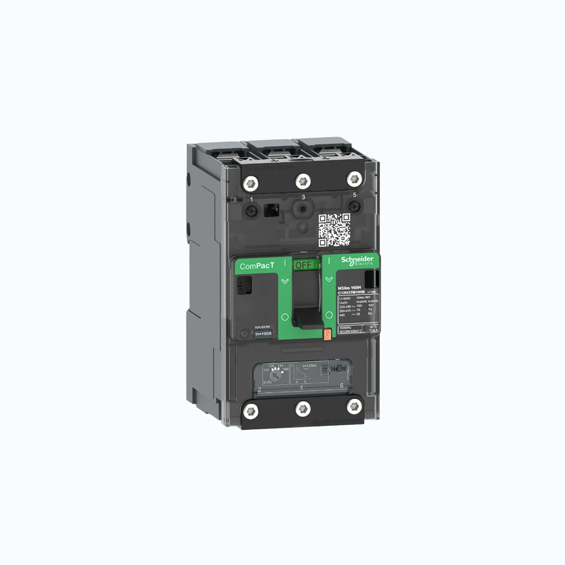 Gambar Schneider Busbar Connectors  3P- ComPacT NSXm dengan E (16 kA)-TM63D-C11E3TM063B