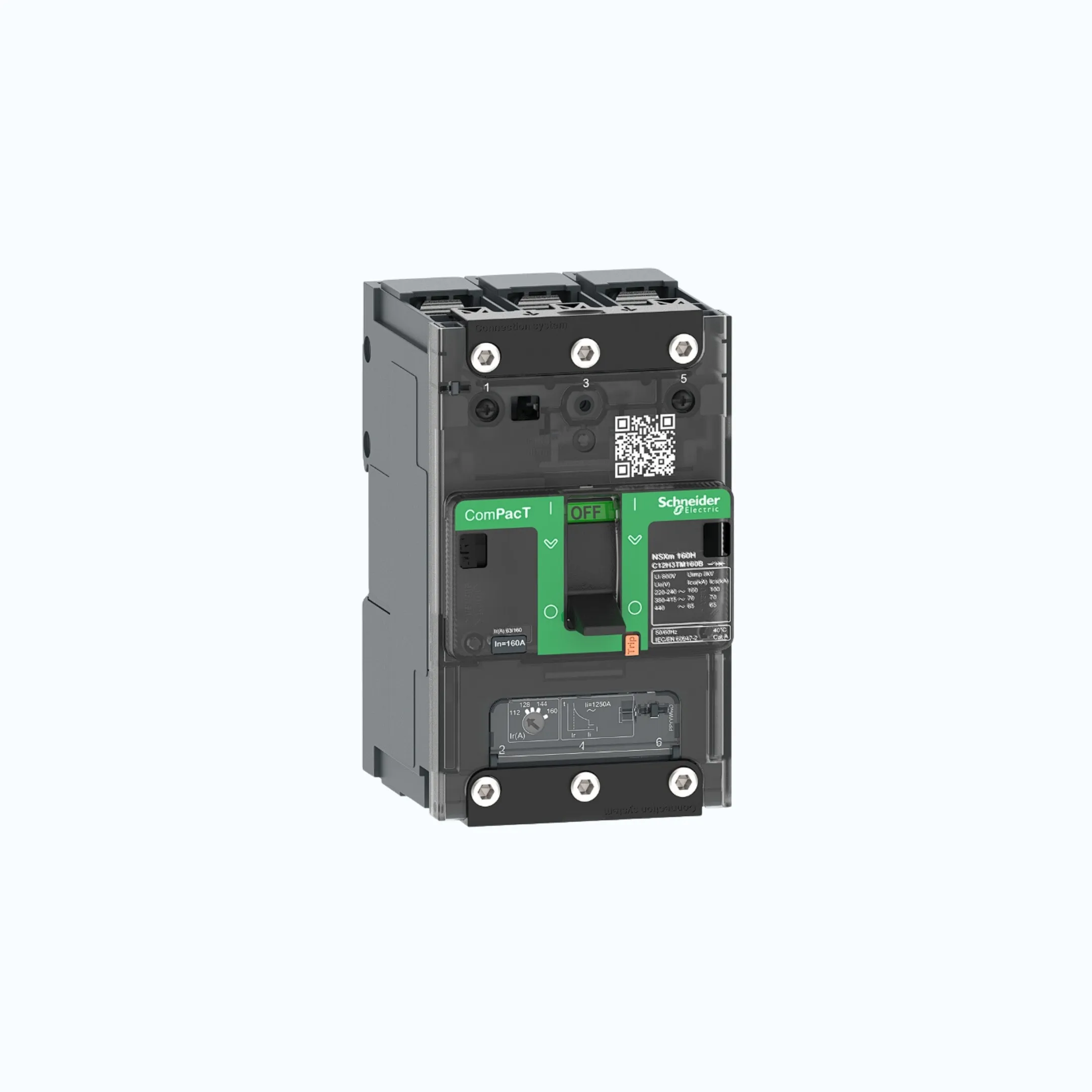 Gambar Schneider Busbar Connectors  3P- ComPacT NSXm dengan E (16 kA)-TM80D-C11E3TM080B