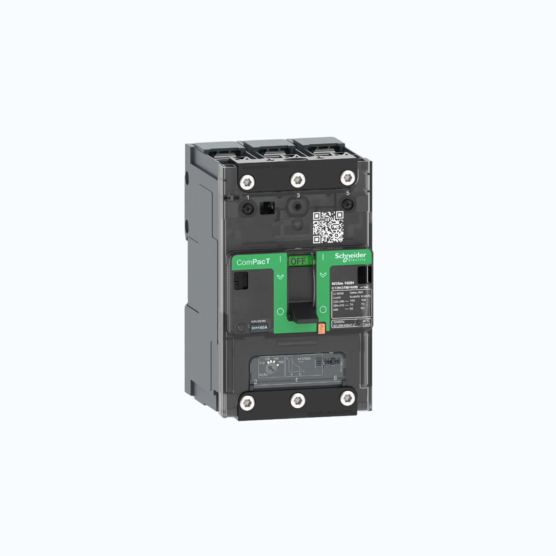 Gambar Schneider Busbar Connectors  3P-ComPacT NSXm dengan B (25 kA)-TM25D-C11B3TM025B