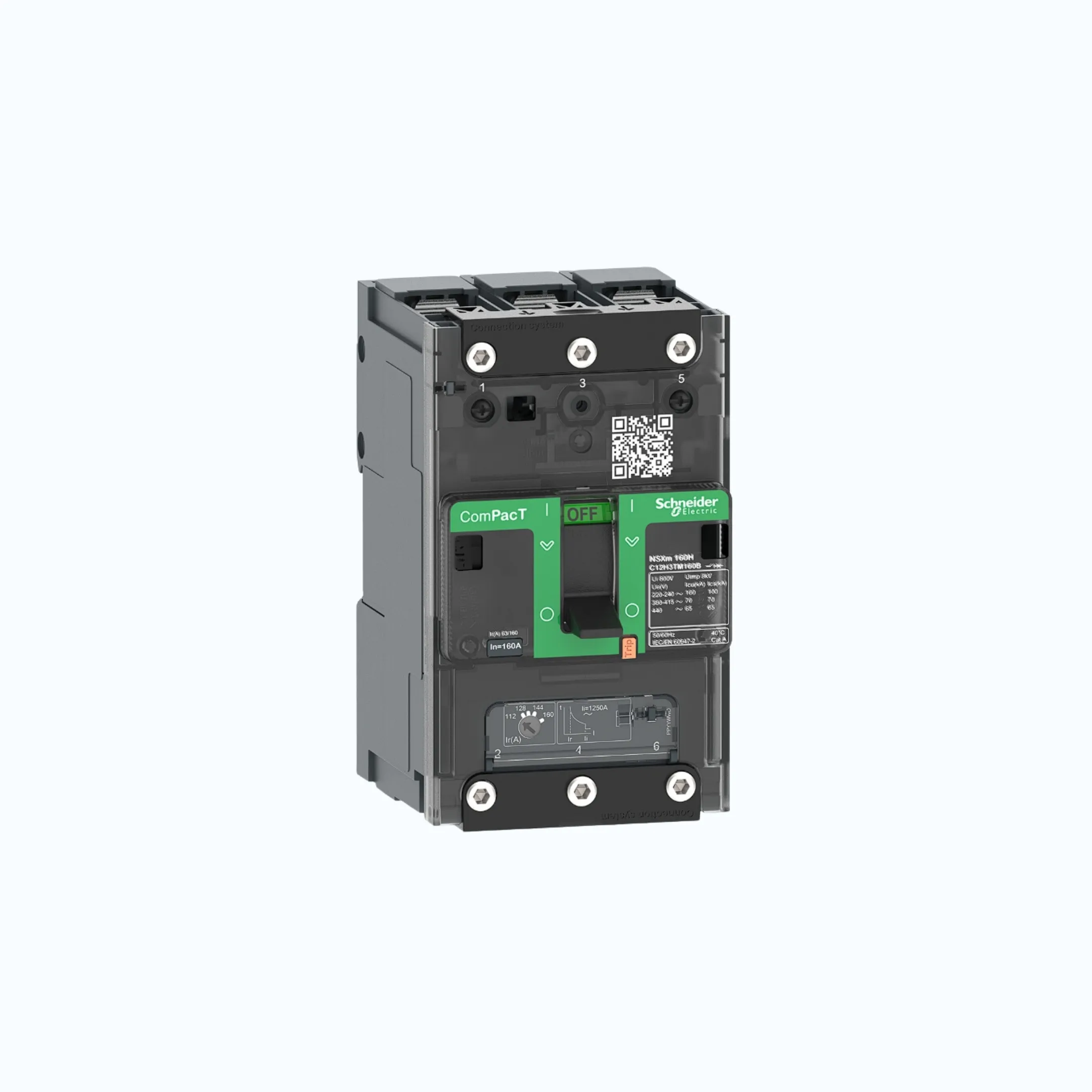 Gambar Schneider Busbar Connectors  3P-ComPacT NSXm dengan F (36 kA)- TM16D-C11F3TM016B
