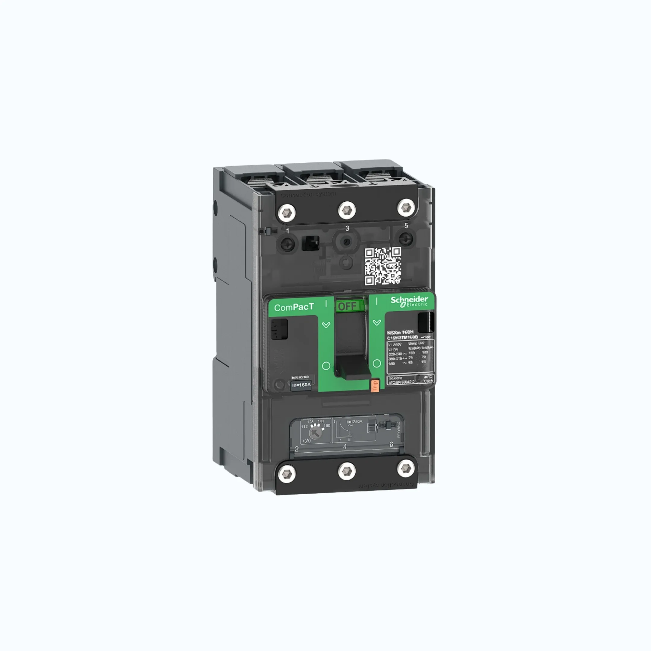 Gambar Schneider Busbar Connectors  3P-ComPacT NSXm dengan F (36 kA)-TM32D-C11F3TM032B
