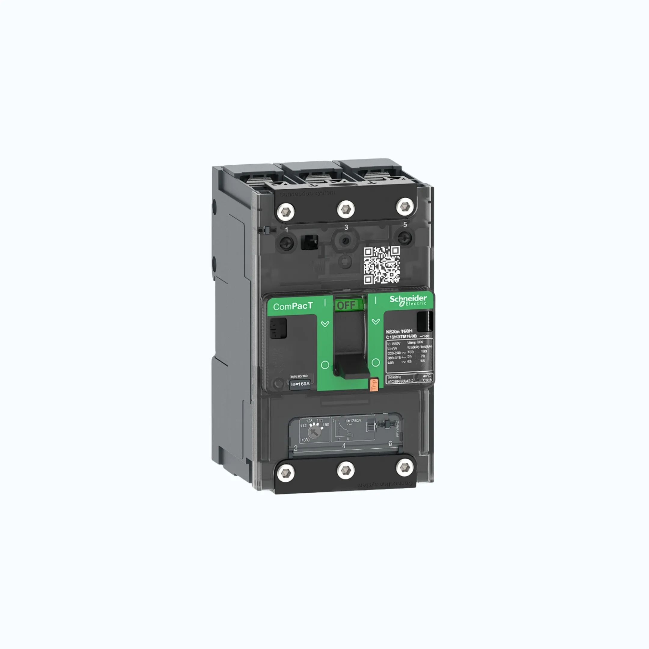 Gambar Schneider Busbar Connectors  3P-ComPacT NSXm dengan F (36 kA)-TM40D-C11F3TM040B