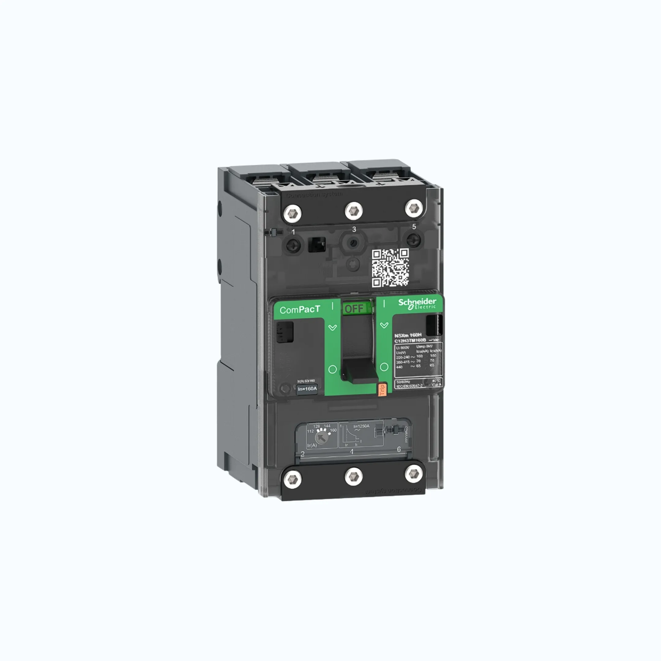 Gambar Schneider Busbar Connectors  3P-ComPacT NSXm dengan H (70 kA)- TM16D-C11H3TM016B