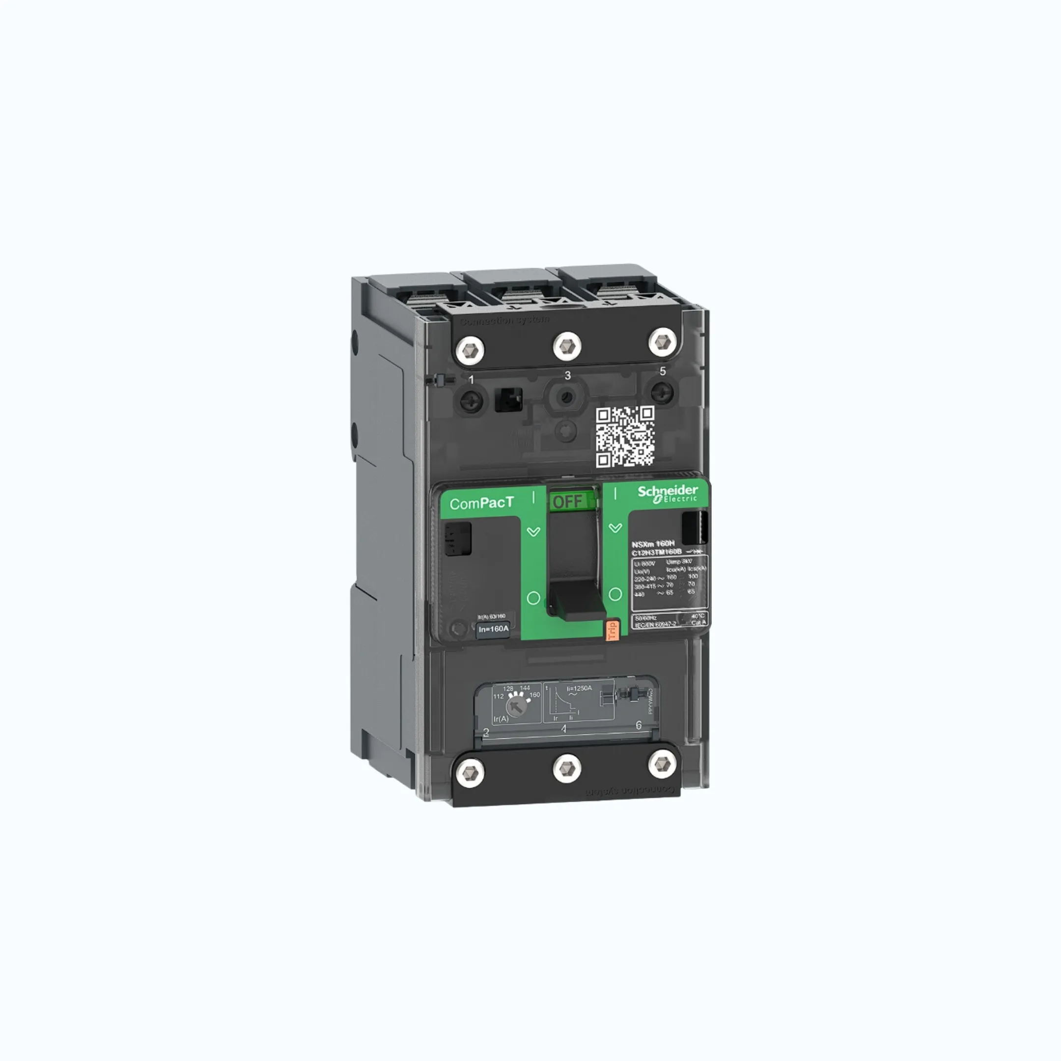 Gambar Schneider Busbar Connectors  3P-ComPacT NSXm dengan N (50 kA)-TM32D-C11N3TM032B