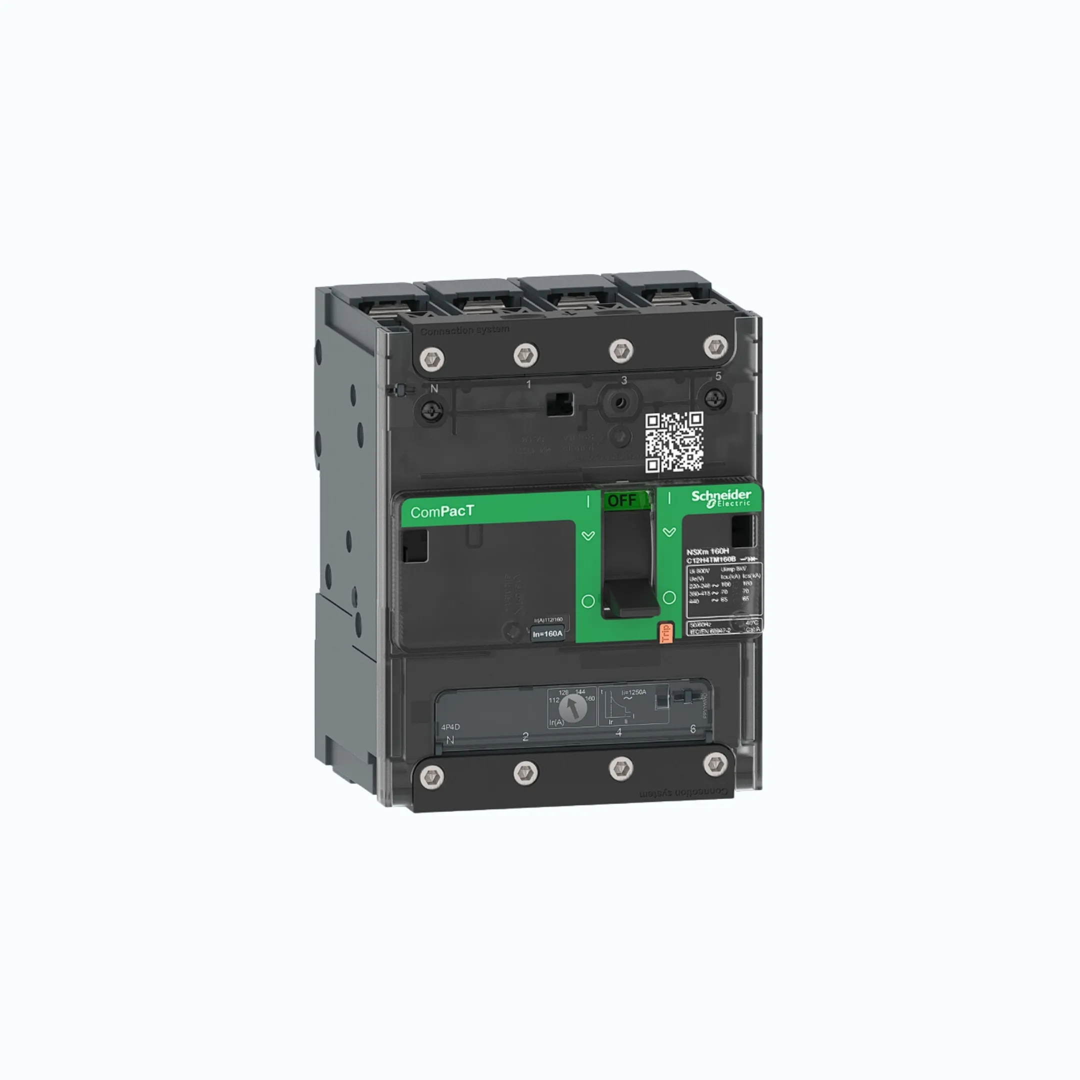 Gambar Schneider Busbar Connectors  4P- ComPacT NSXm dengan E (16 kA)-TM100D-C11E6TM100B