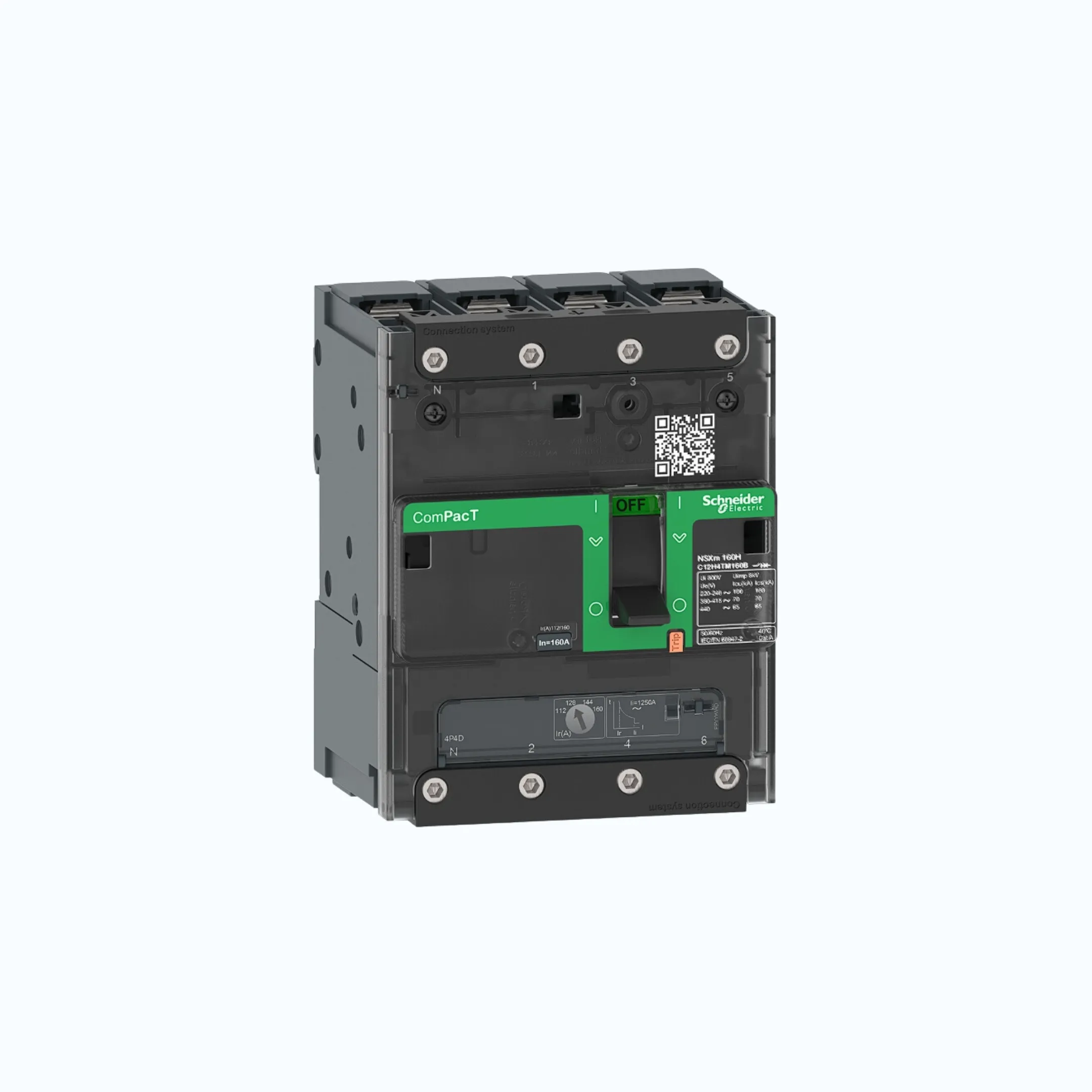 Gambar Schneider Busbar Connectors  4P- ComPacT NSXm dengan E (16 kA)-TM25D-C11E6TM025B