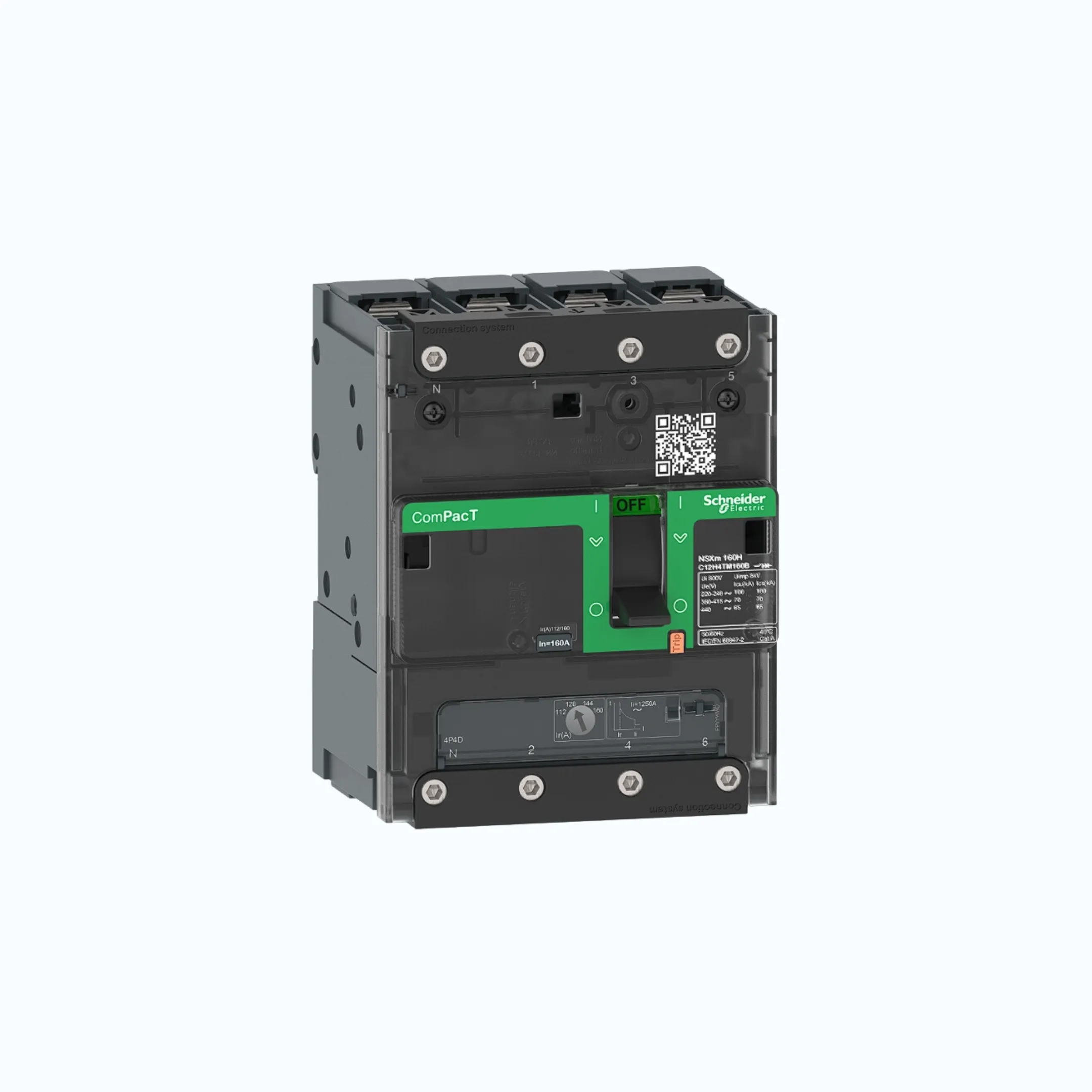 Gambar Schneider Busbar Connectors  4P- ComPacT NSXm dengan E (16 kA)-TM40D-C11E6TM040B