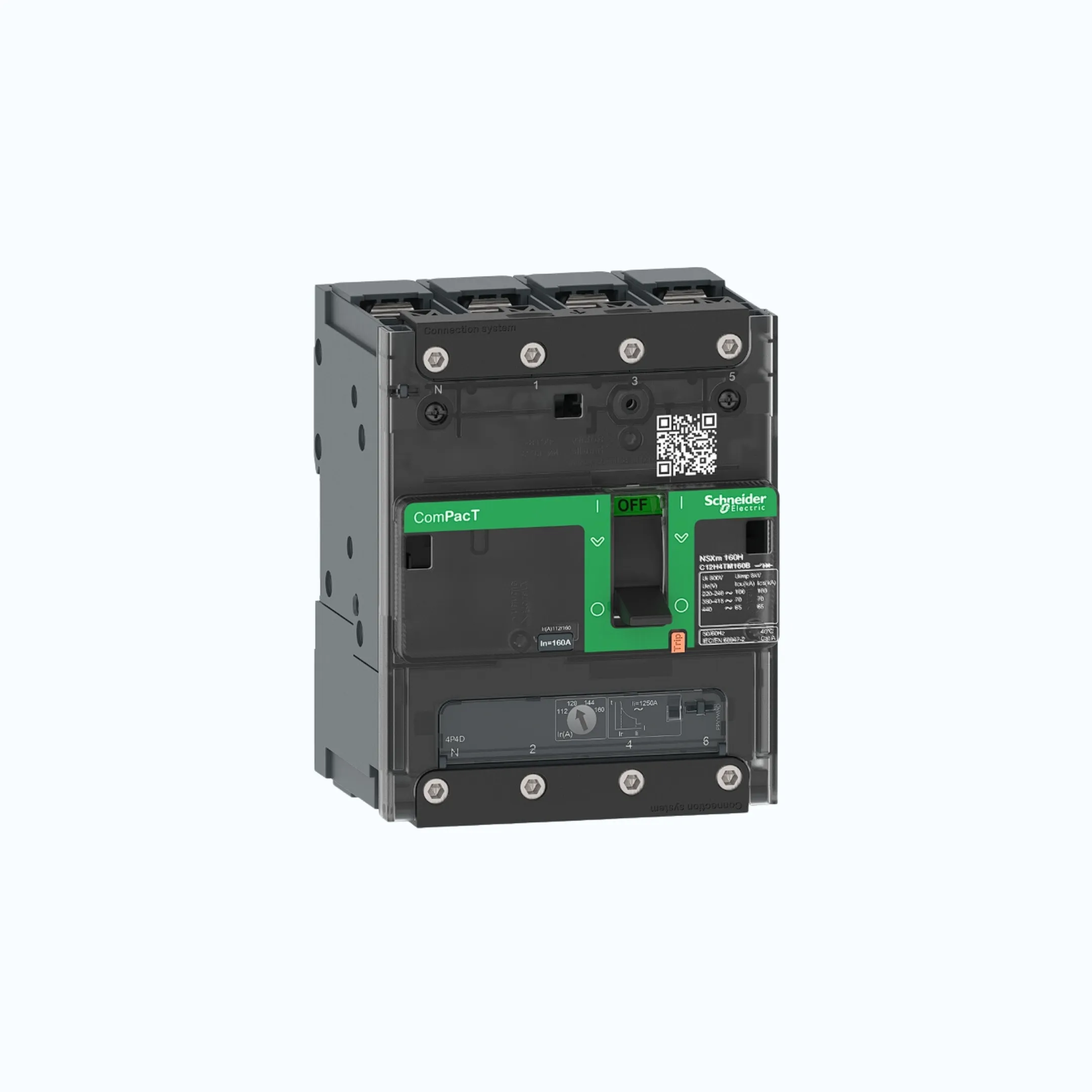 Gambar Schneider Busbar Connectors  4P-ComPacT NSXm dengan B (25 kA)-TM25D-C11B6TM025B