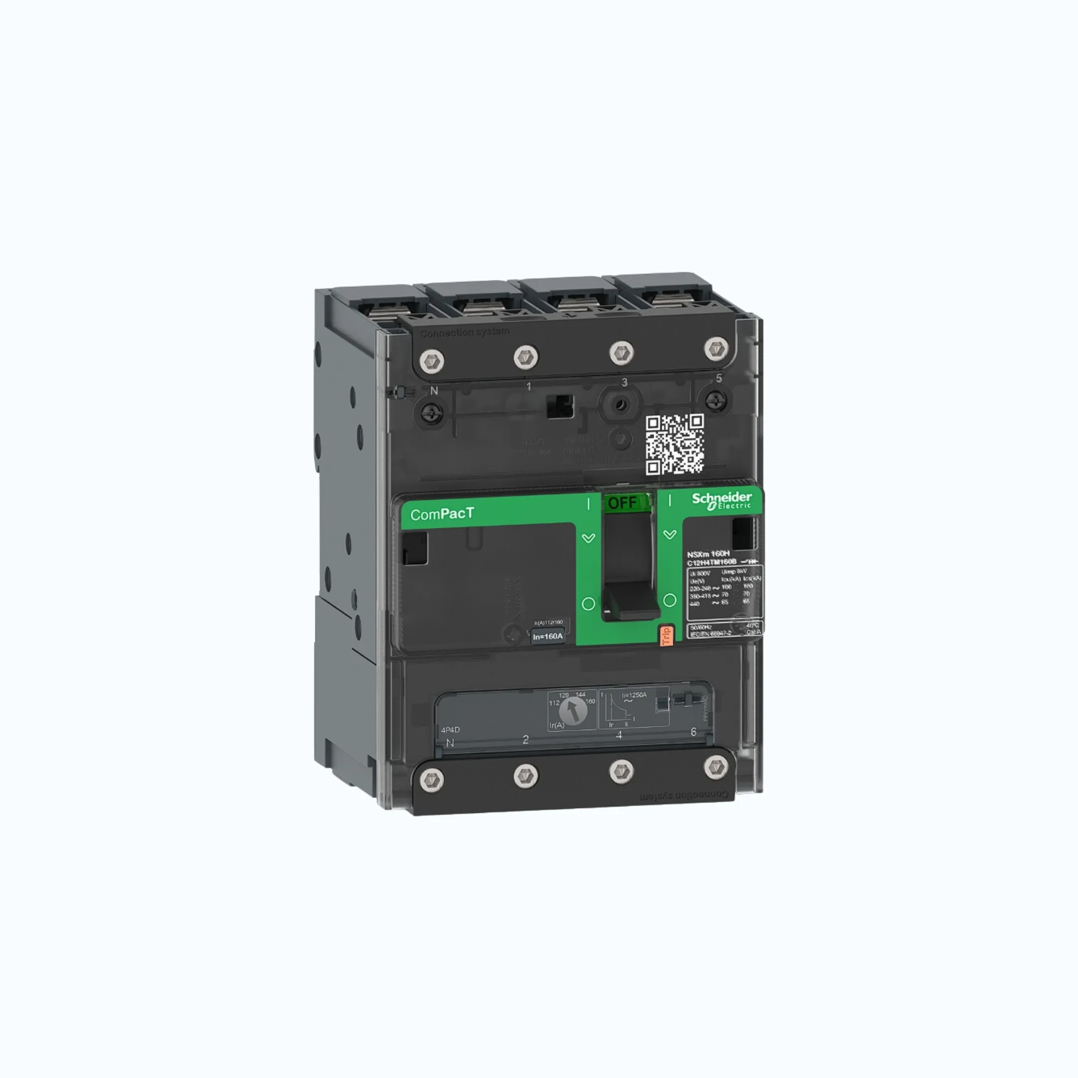 Gambar Schneider Busbar Connectors  4P-ComPacT NSXm dengan F (36 kA)- TM16D- C11F6TM016B