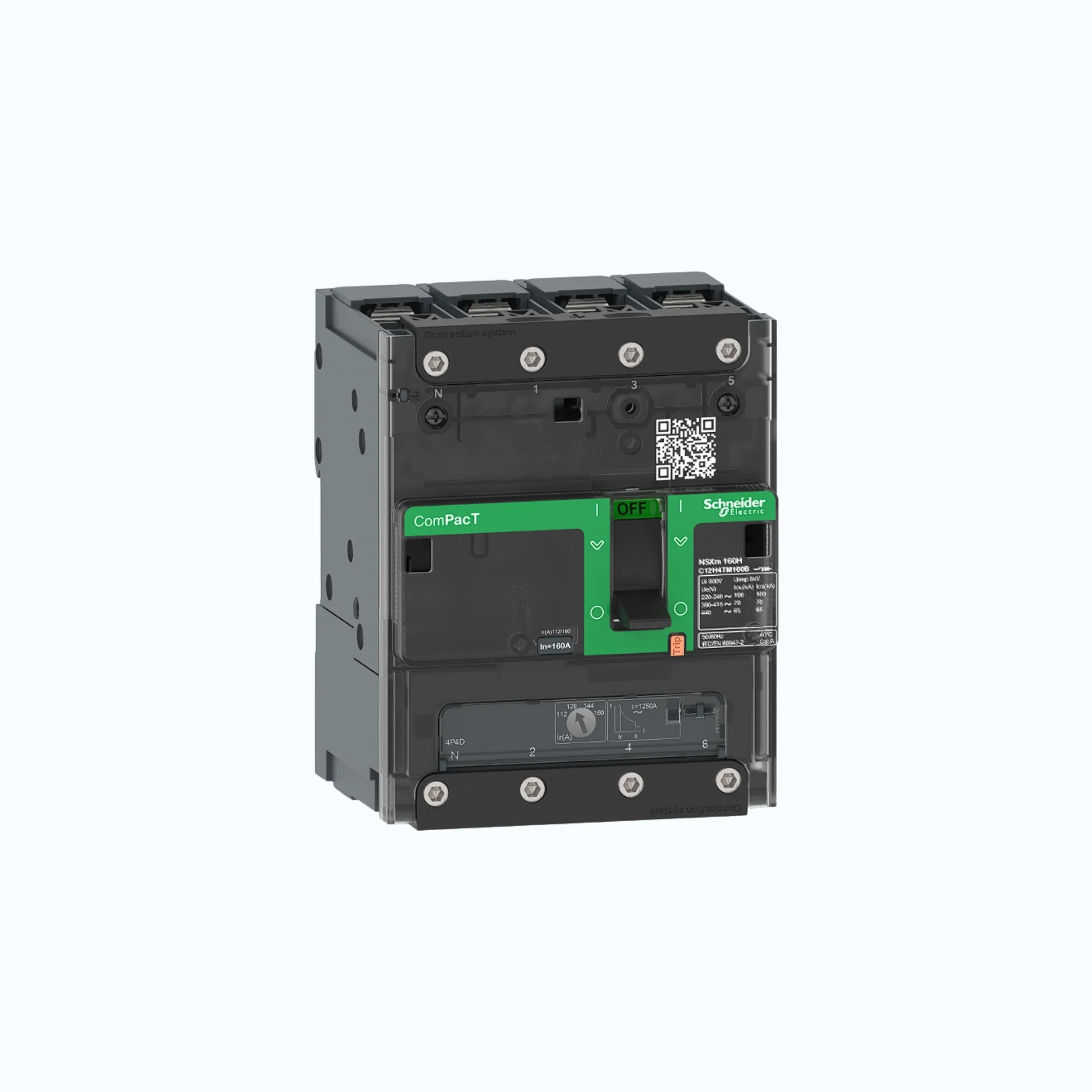 Gambar Schneider Busbar Connectors  4P-ComPacT NSXm dengan F (36 kA)-TM25D-C11F6TM025B