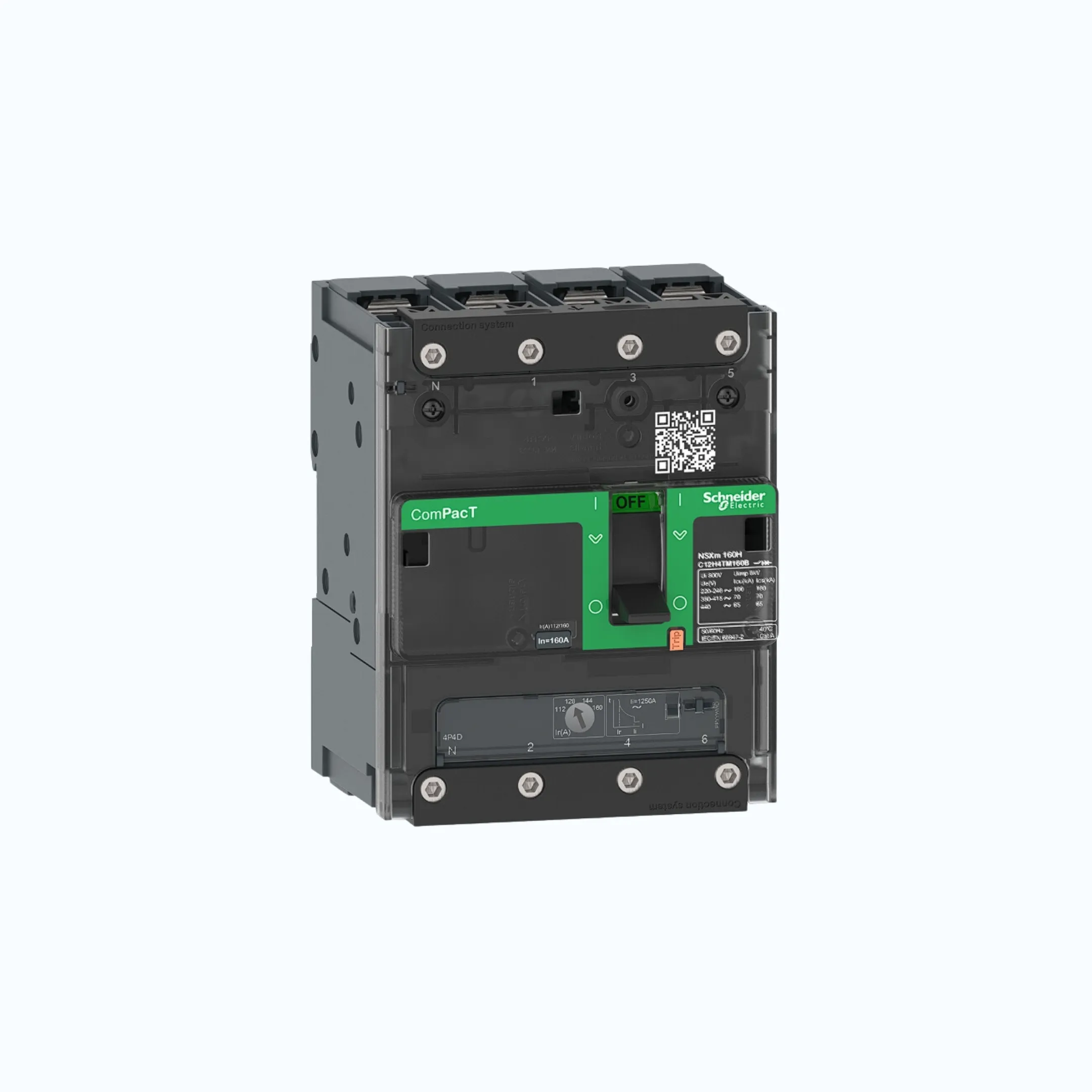 Gambar Schneider Busbar Connectors  4P-ComPacT NSXm dengan H (70 kA)- TM16D-C11H6TM016B