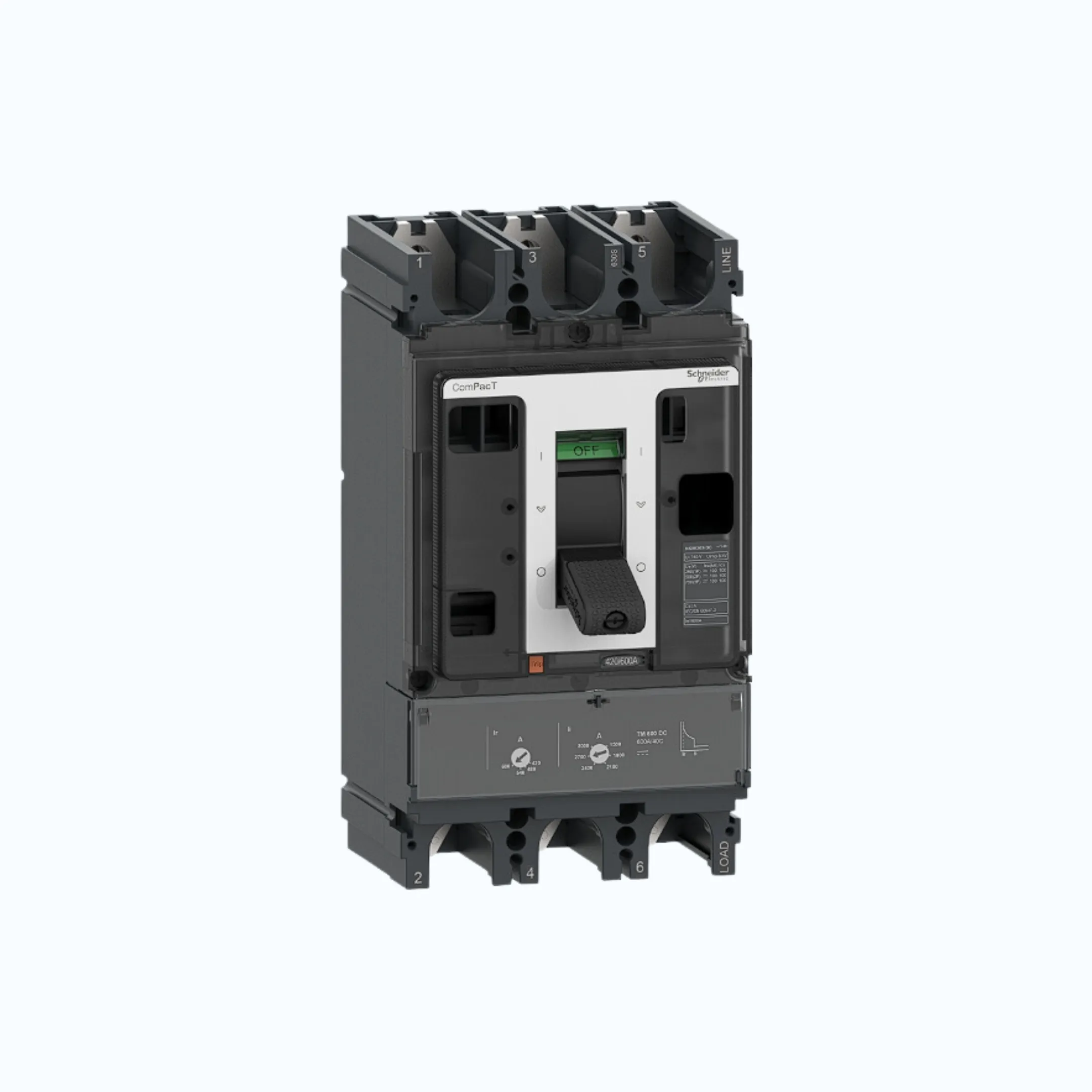 Gambar Schneider ComPacT NSX DC F (36kA) 3P TMD DC 320-C40F3TM320D