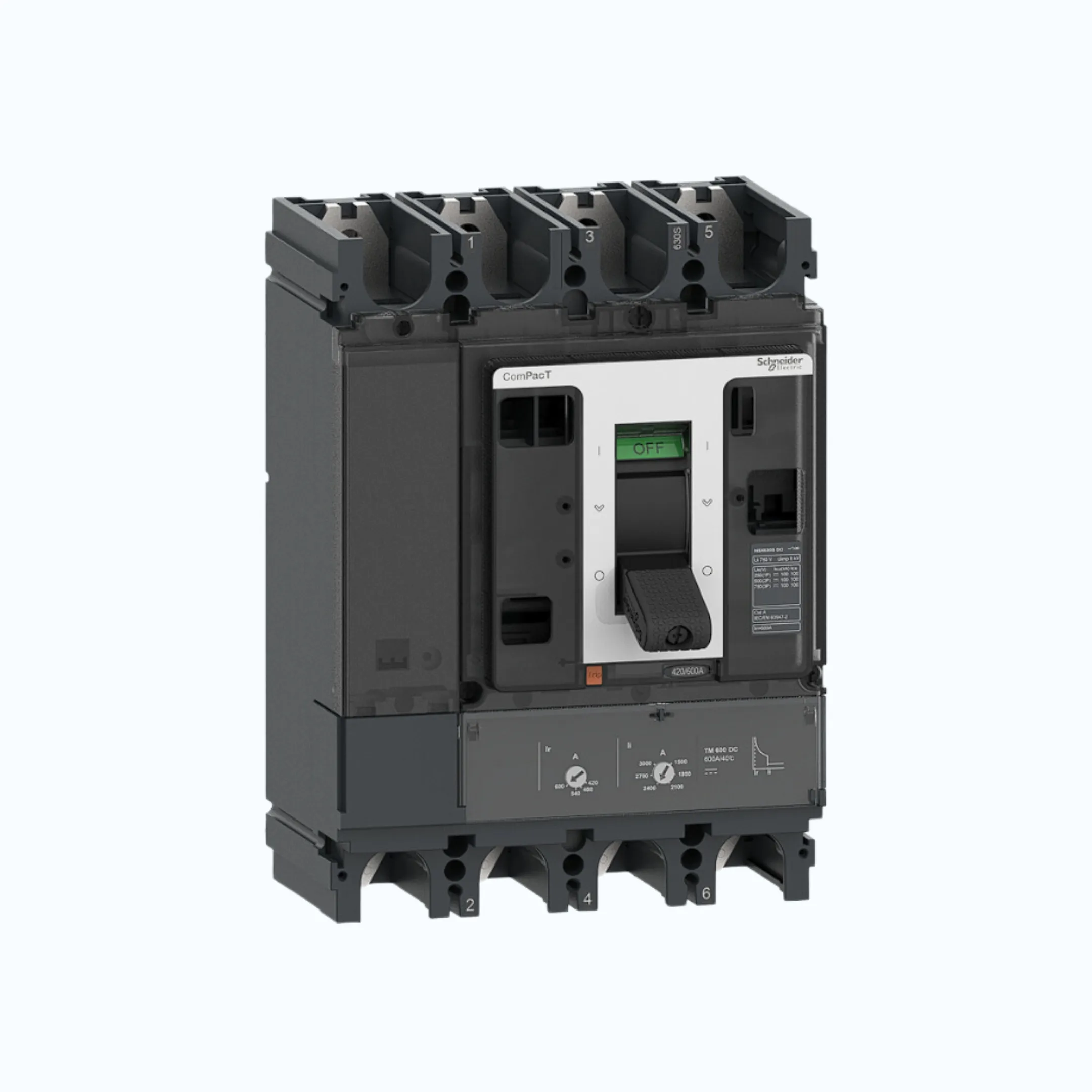 Gambar Schneider ComPacT NSX DC F (36kA) 4P TMD DC 500-C63F4TM500D