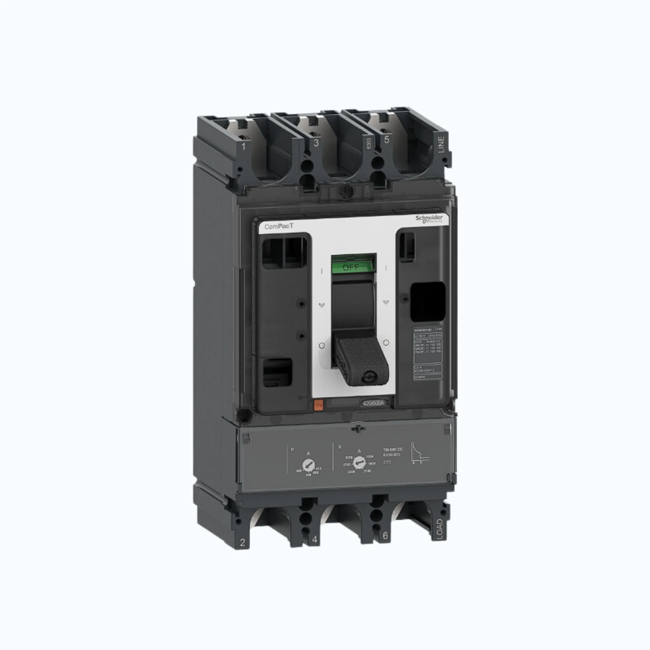 Gambar Schneider ComPacT NSX DC S (100kA) 3P TMD DC 400- C40S3TM400D