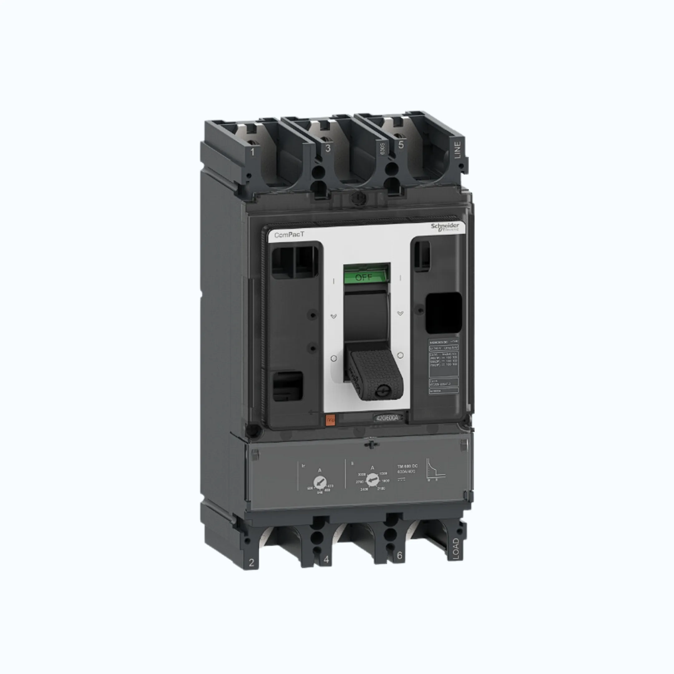 Gambar Schneider ComPacT NSX DC S (100kA) 3P TMD DC 500- C63S3TM500D