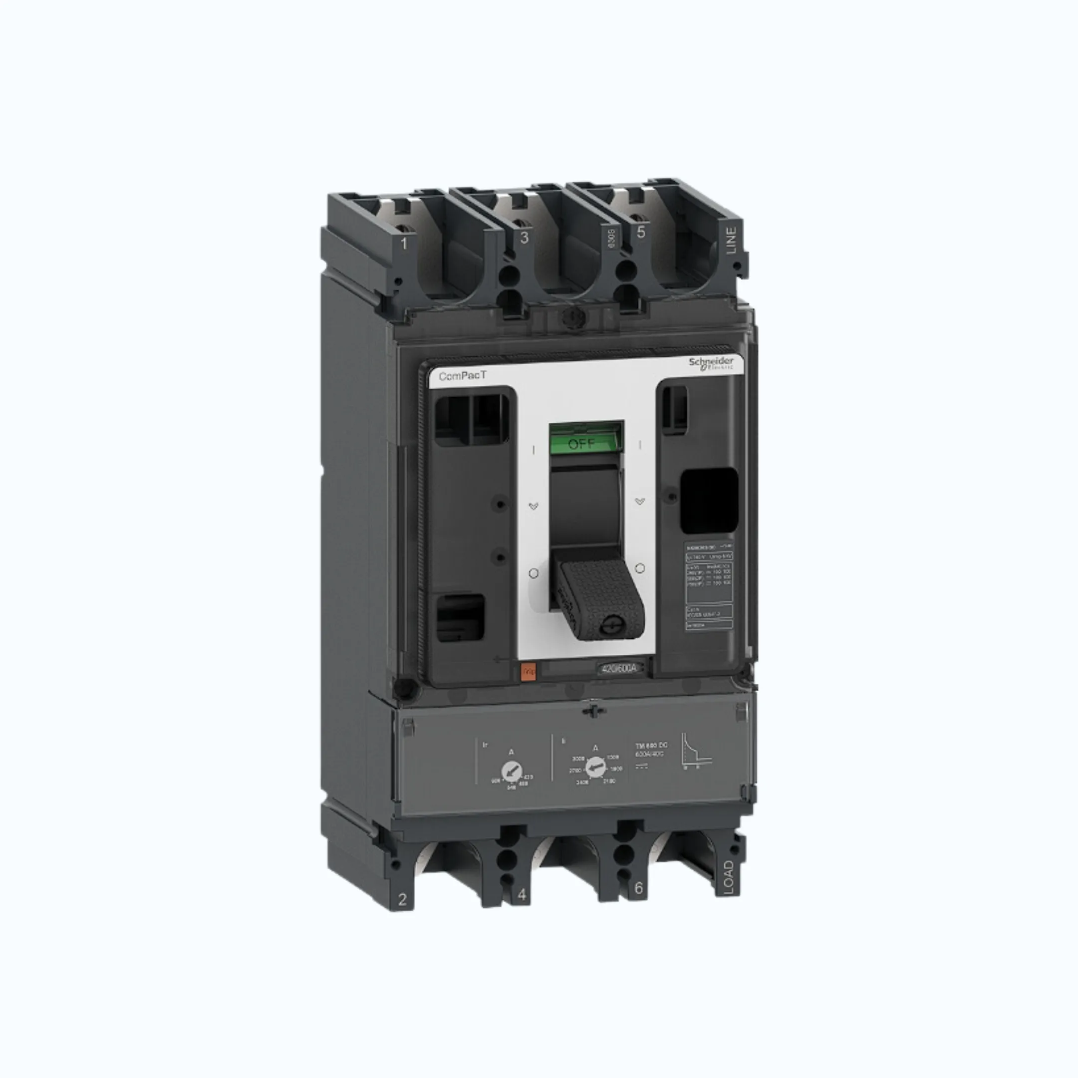 Gambar Schneider ComPacT NSX DC S (100kA) 3P TMD DC 600- C63S3TM600D