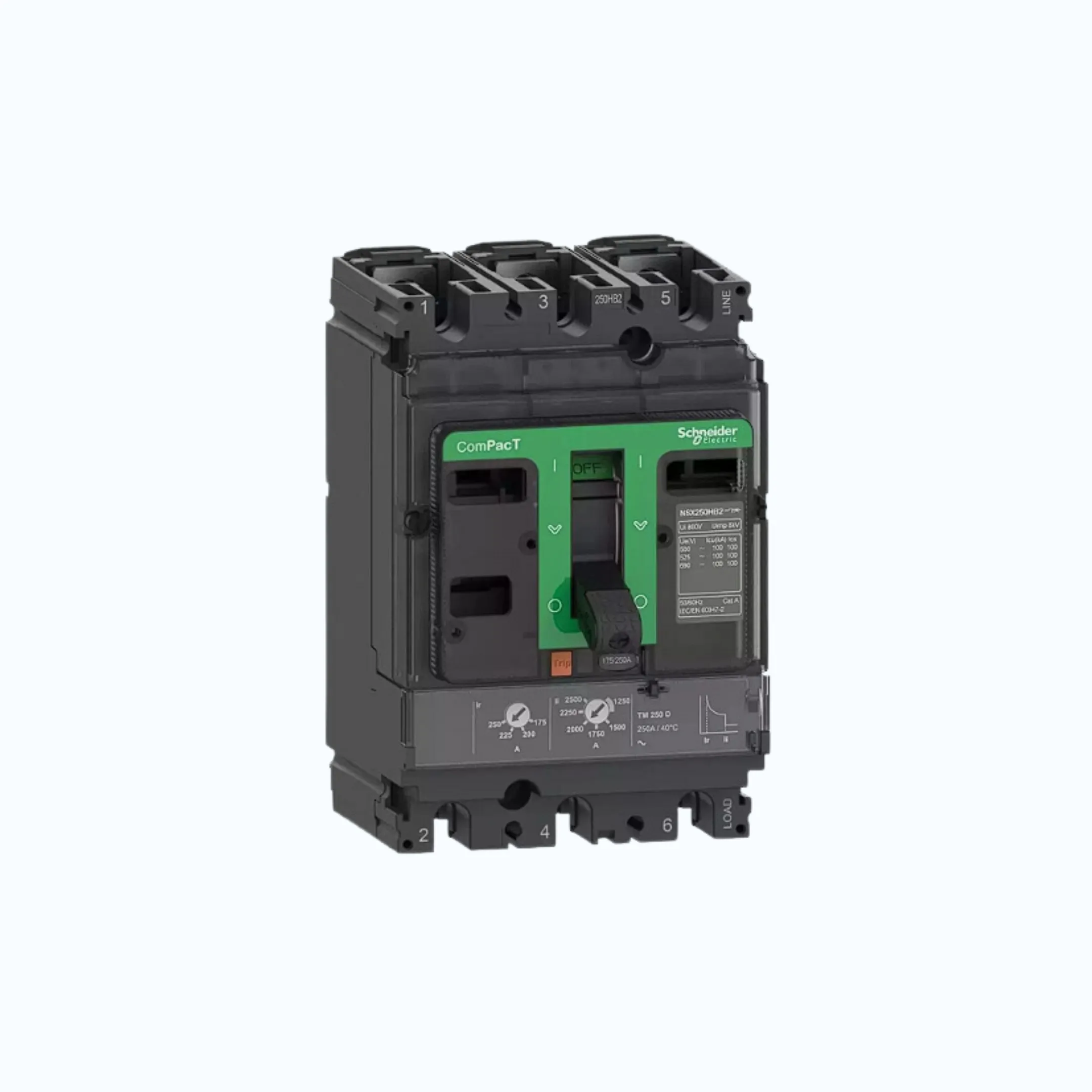 Gambar Schneider ComPacT NSX100 - 250A dengan H (70 kA) 3P-TM40D 28.0-40 500- C10H3TM040