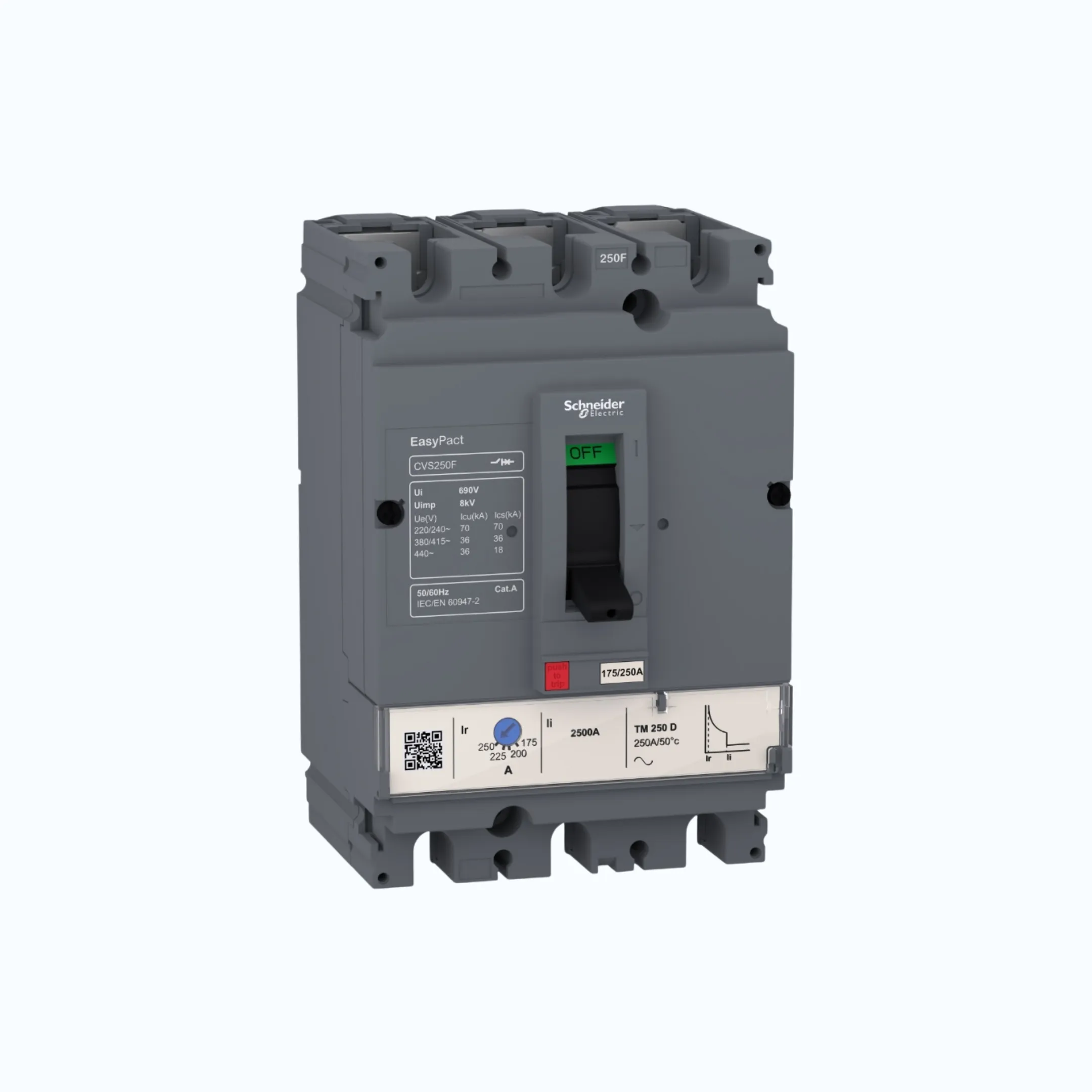 Gambar Schneider Easypact CVS100-250 F (36 kA) 3P- TM100D 70-100 800- LV510337