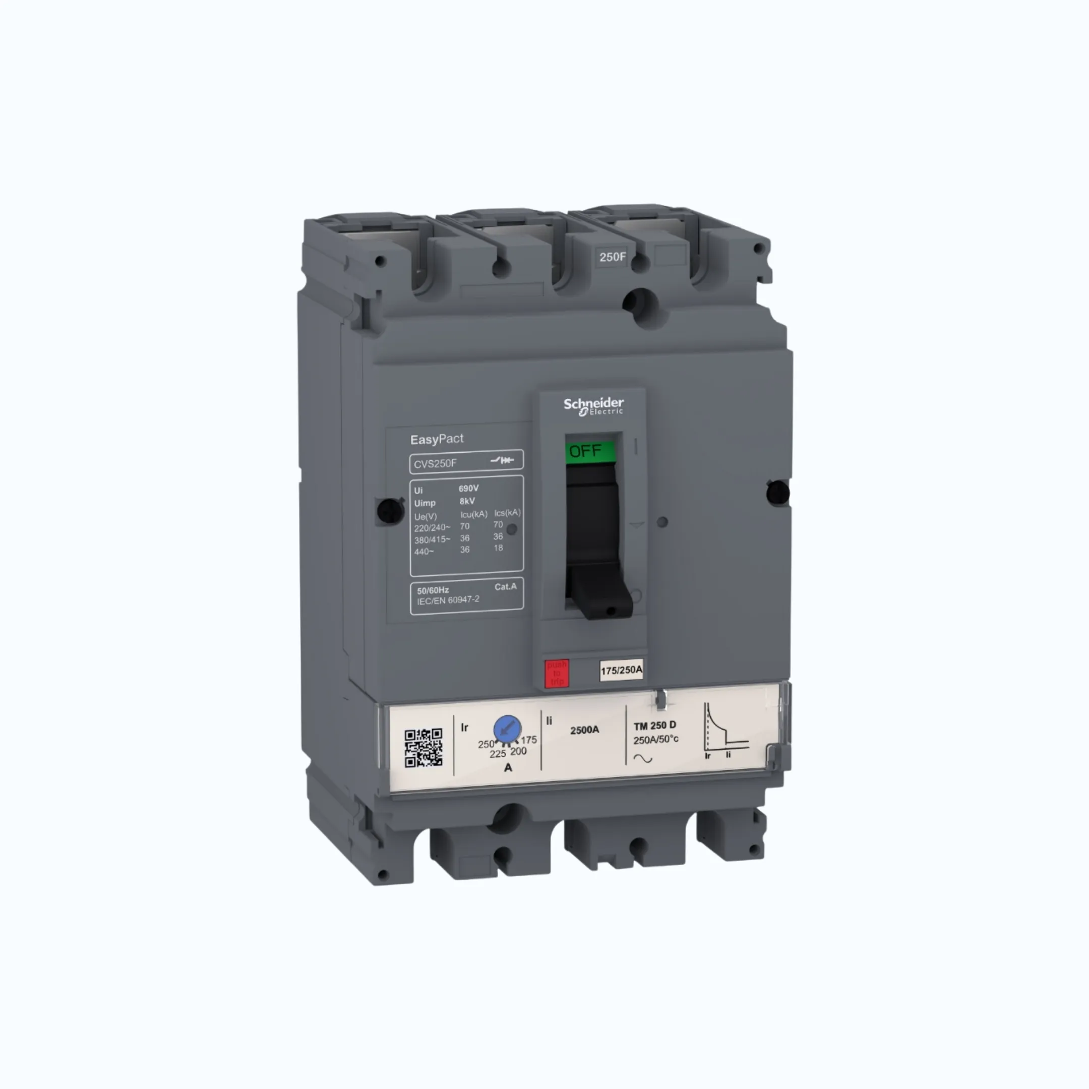 Gambar Schneider Easypact CVS100-250 F (36 kA) 3P- TM25D 17.5-25 300- LV510331