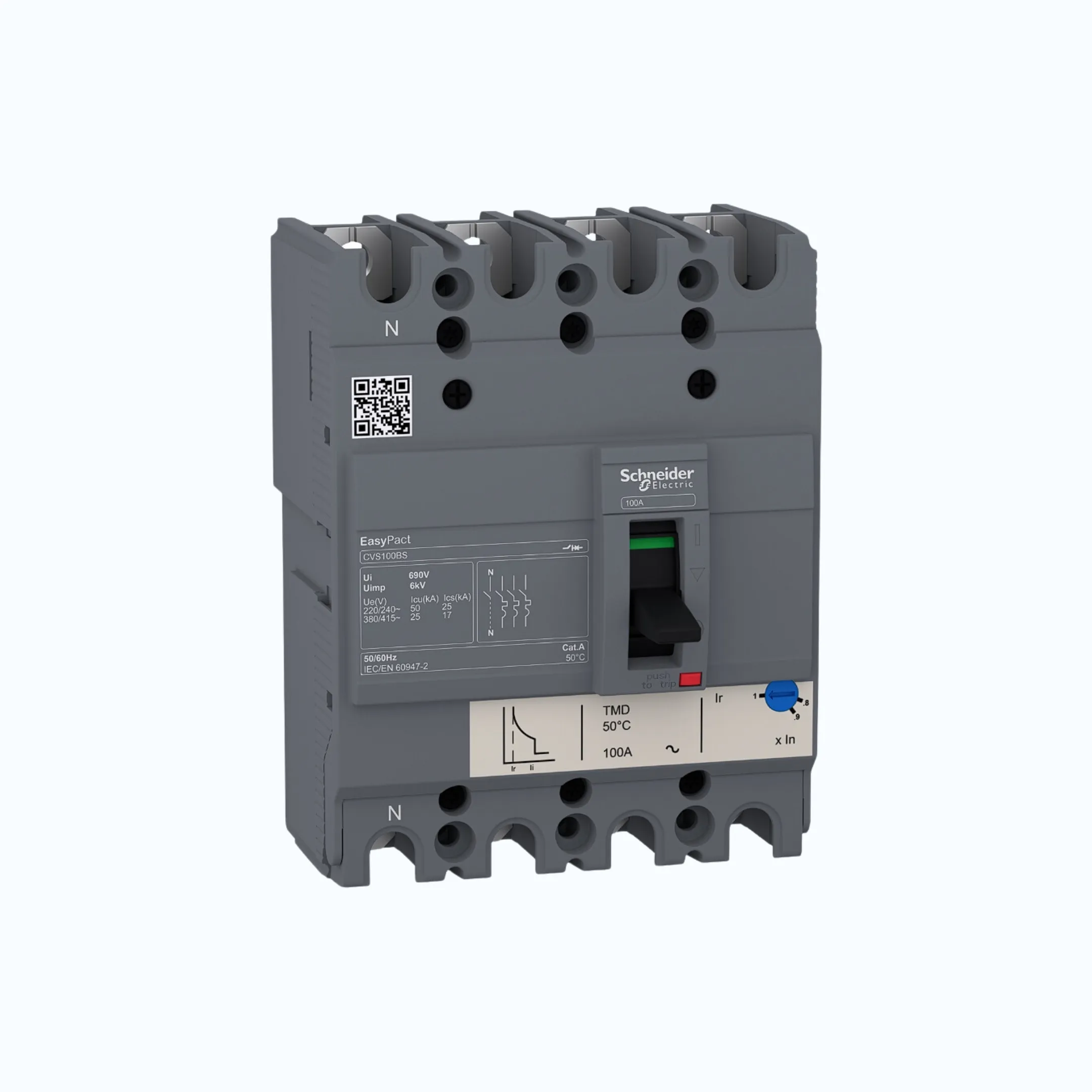 Gambar Schneider Easypact CVS100BS (25 kA)4P- TM80D 64.0-80-LV510957