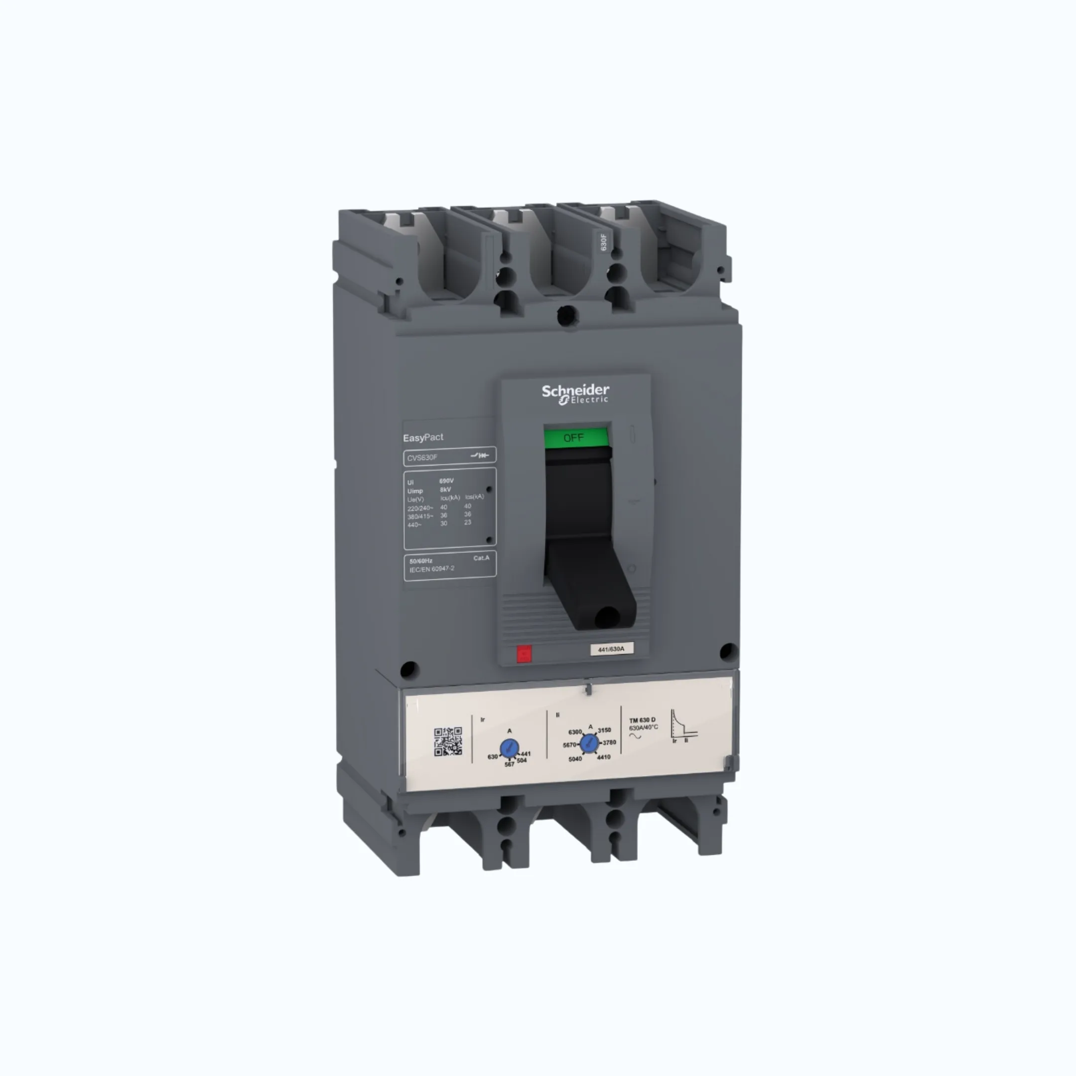 Gambar Schneider Easypact CVS400-600 F (36 kA) 3P- TM400D 280-400 5-10 ln- LV540306