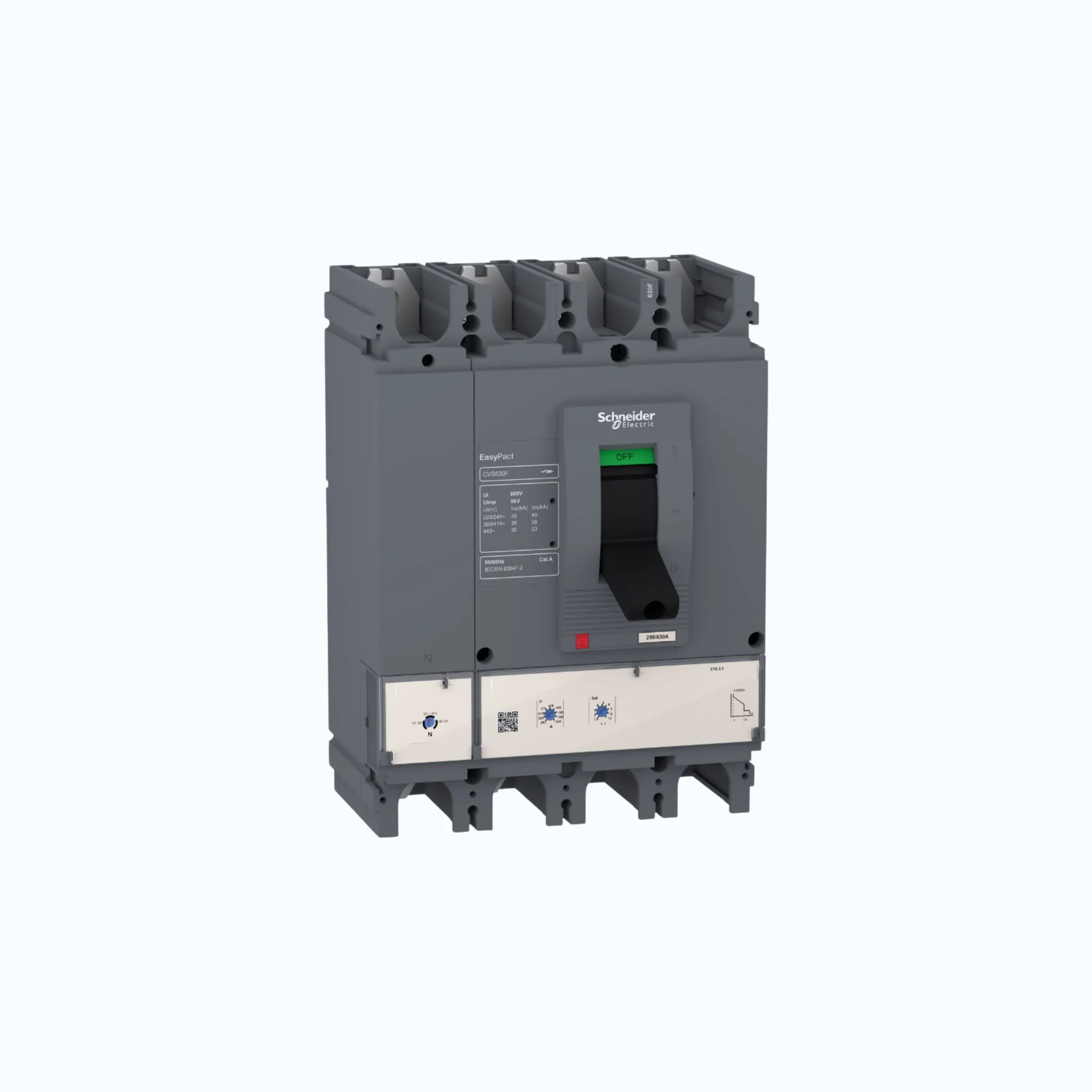 Gambar Schneider Easypact CVS400-600 F(36 kA) 4P- ETS 630 315-630 2-10 ln-LV563506