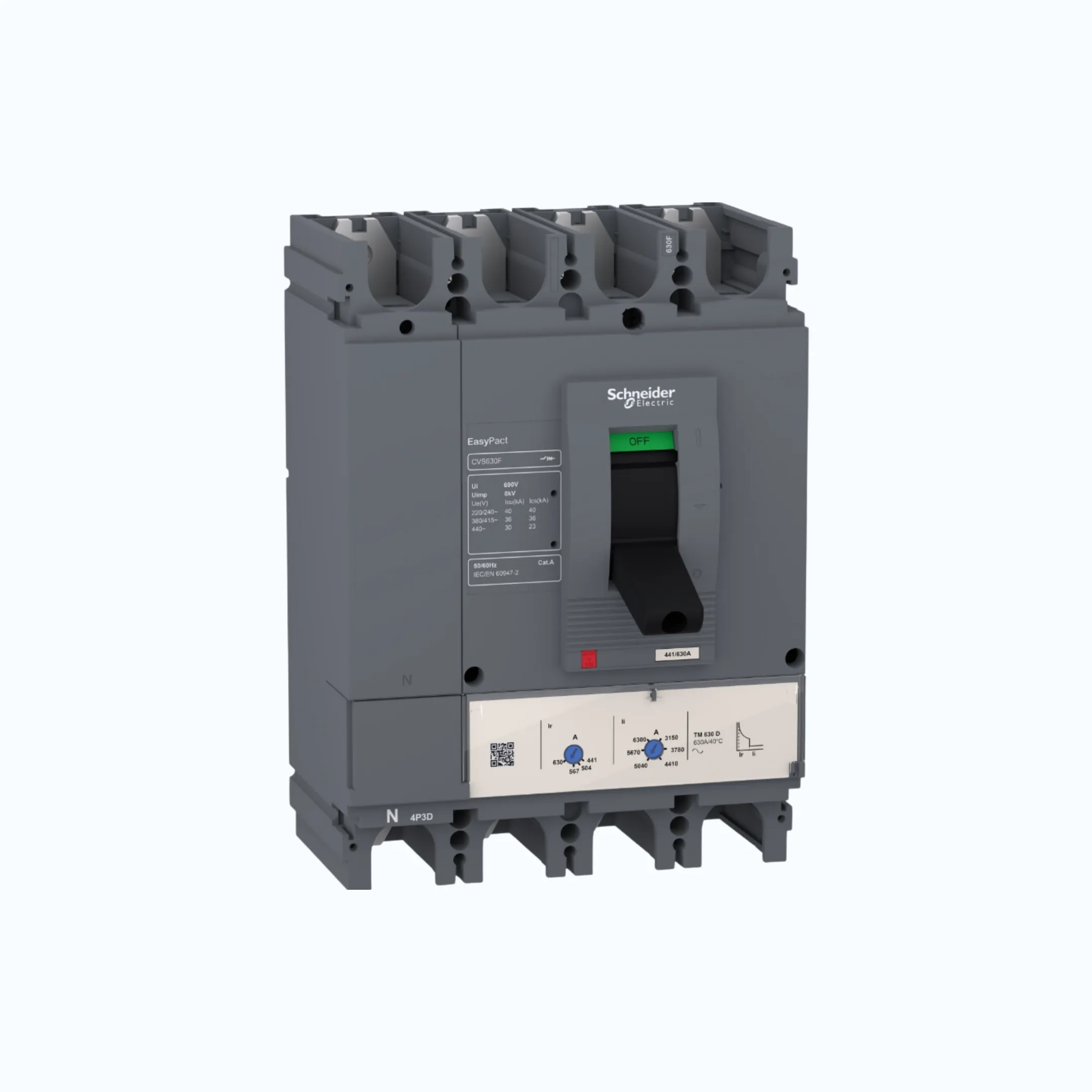 Gambar Schneider Easypact CVS400-600 F (36 kA) 4P- TM320D 224-320 5-10 ln- LV540308