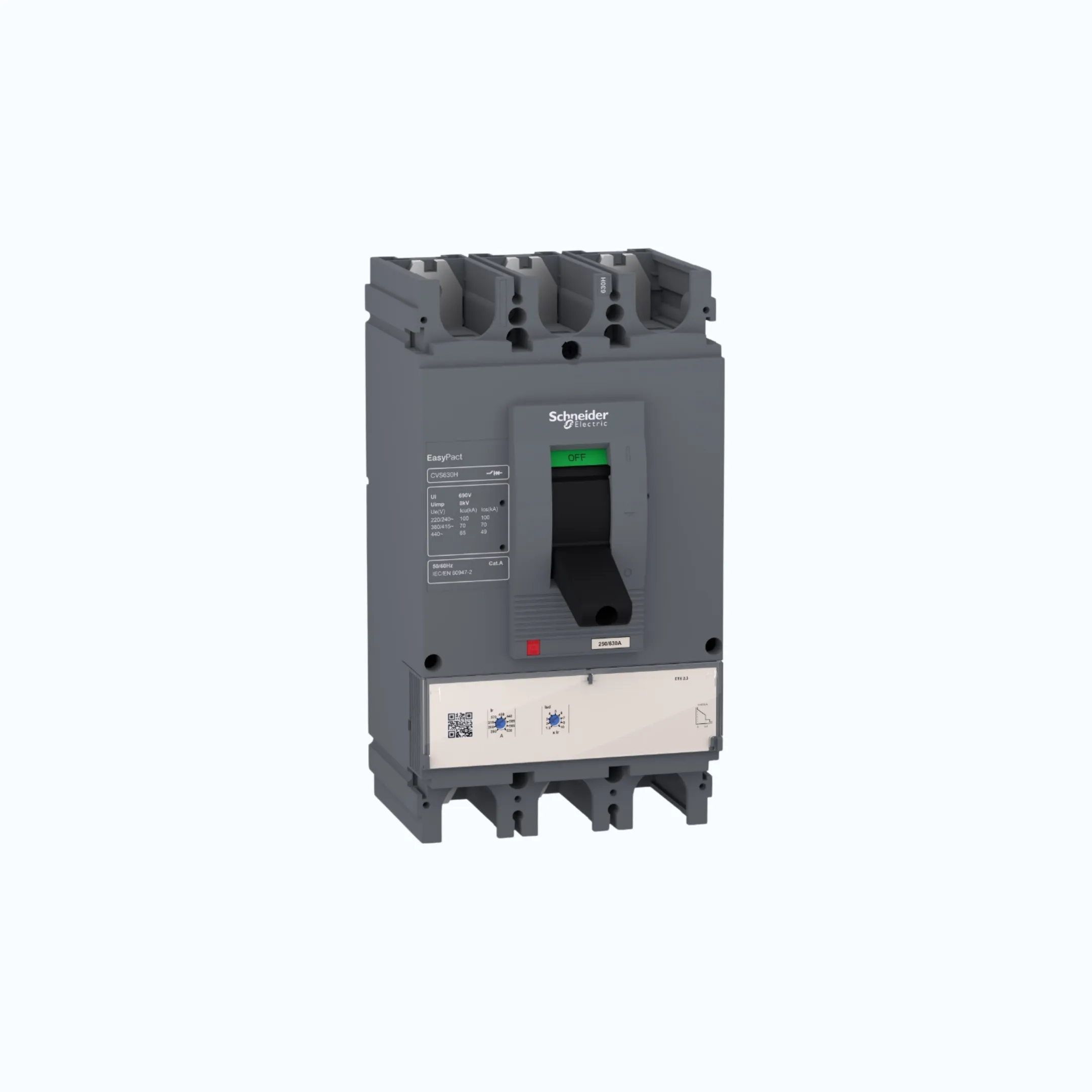 Gambar Schneider Easypact CVS400-630 H (70 kA) 3P- ETS 400 200-400 2-10 ln- LV540515