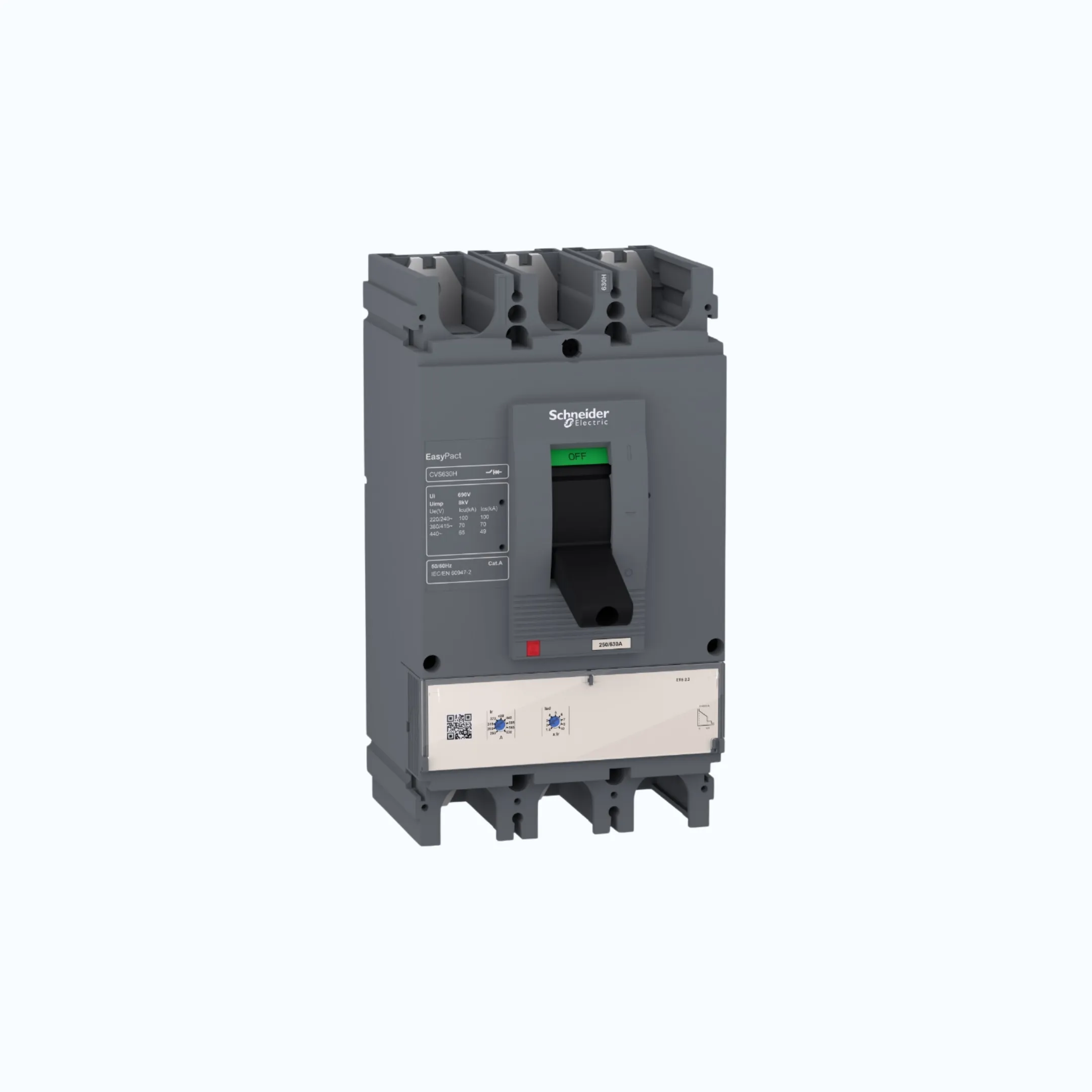 Gambar Schneider Easypact CVS400-630 H (70 kA) 3P-ETS 630 315-630 2-10 ln- LV563515