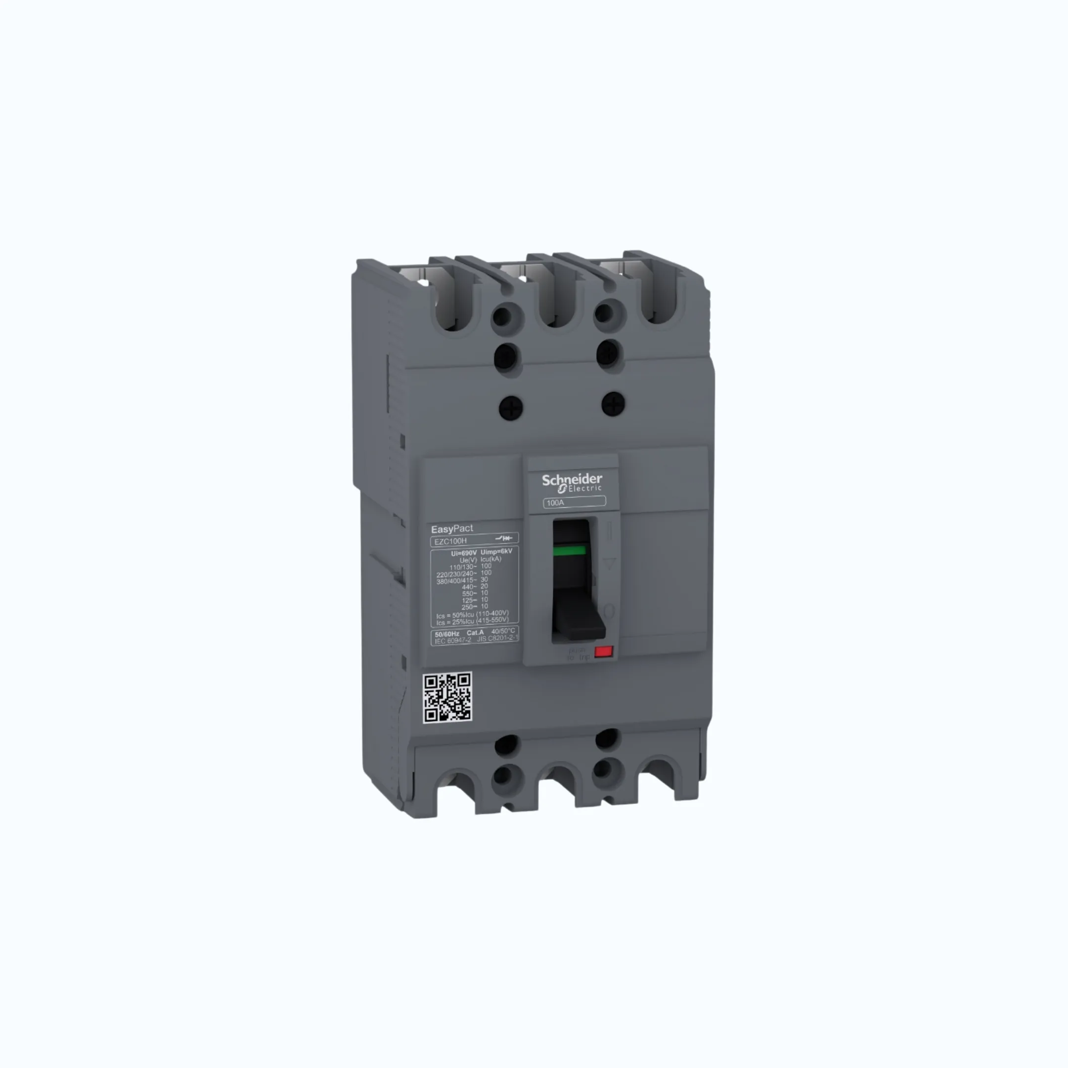 Gambar Schneider Easypact EZC100H (30 kA @415V AC / 10 kA @125V DC; 250V DC) 3P-EZC100H 80- EZC100H3080