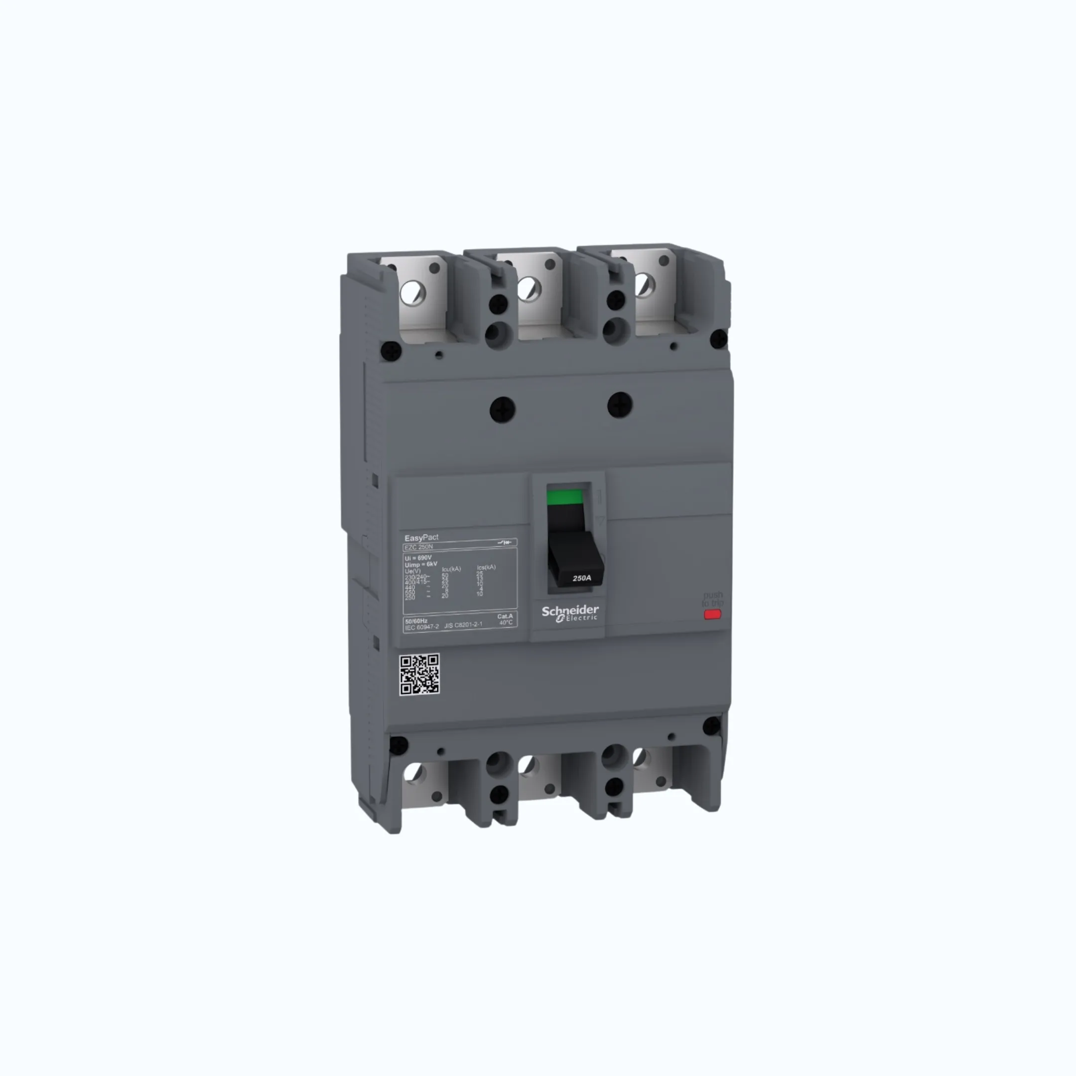 Gambar Schneider Easypact EZC250N (25 kA @415V AC / 10 kA @125V DC; 250V DC) 3P- EZC250N 100- EZC250N3100