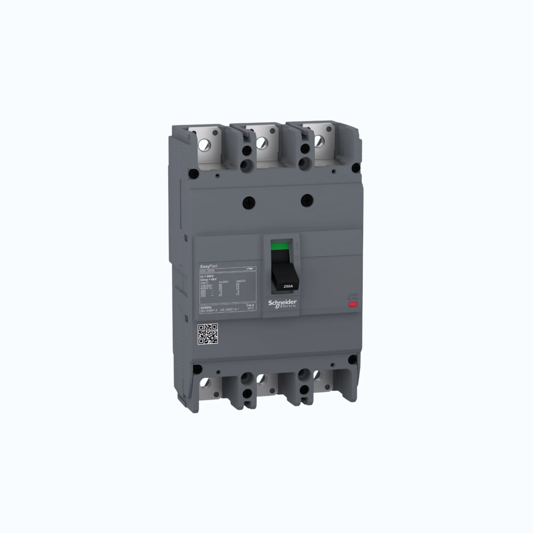 Gambar Schneider Easypact EZC250N (25 kA @415V AC / 10 kA @125V DC; 250V DC) 3P- EZC250N 125- EZC250N3125