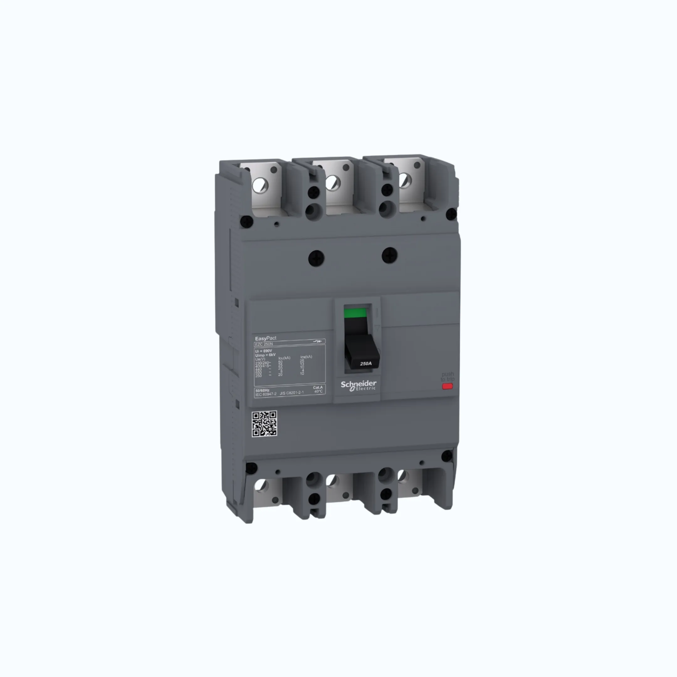 Gambar Schneider Easypact EZC250N (25 kA @415V AC / 10 kA @125V DC; 250V DC) 3P- EZC250N 250- EZC250N3250