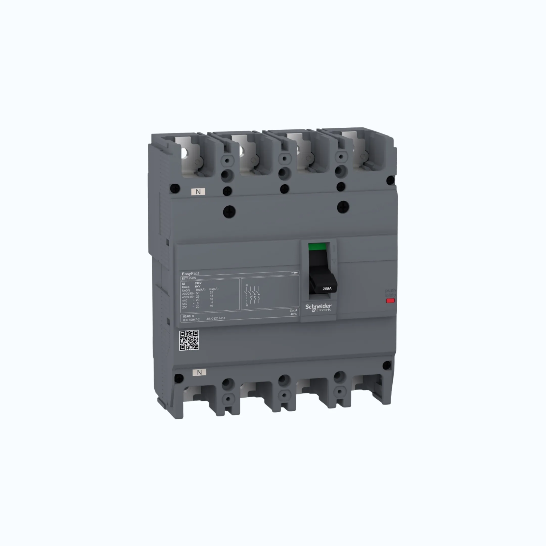 Gambar Schneider Easypact EZC250N (25 kA @415V AC / 10 kA @125V DC; 250V DC)4P- EZC250N 250- EZC250N4250