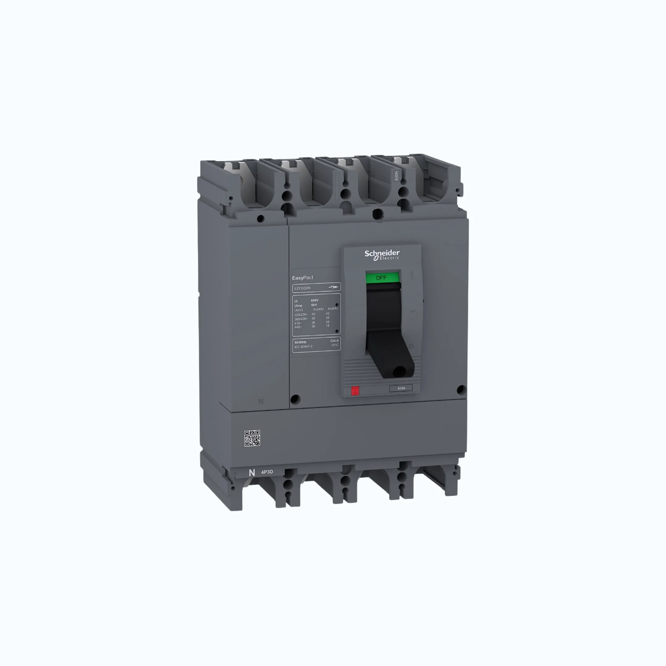 Gambar Schneider Easypact EZC630N (36 kA @415V AC)4P- EZC630N 500-EZC630N4500N