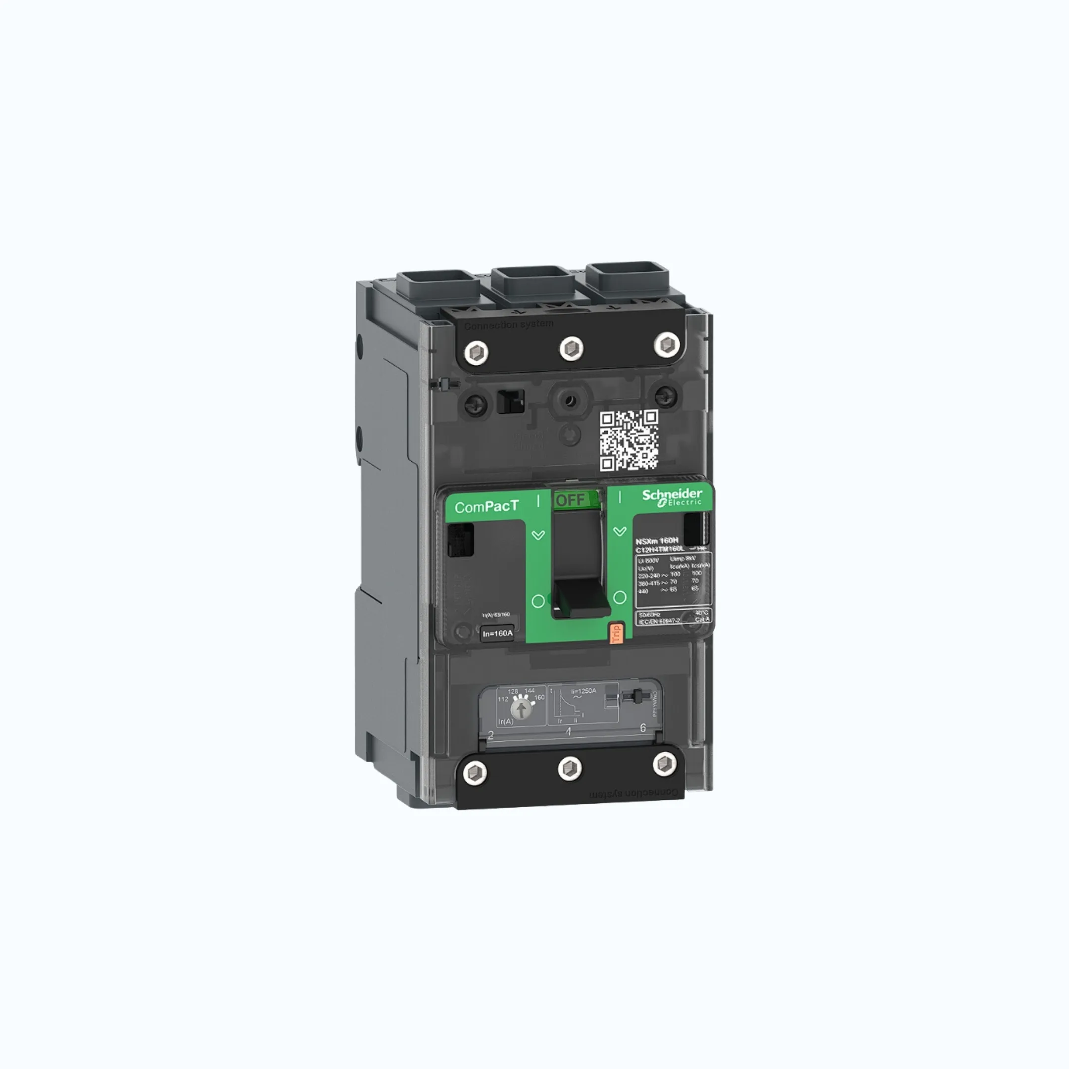 Gambar Schneider EverlinkTM Connectors  3P-ComPacT NSXm dengan B (25 kA)-TM25D- C11B3TM025L
