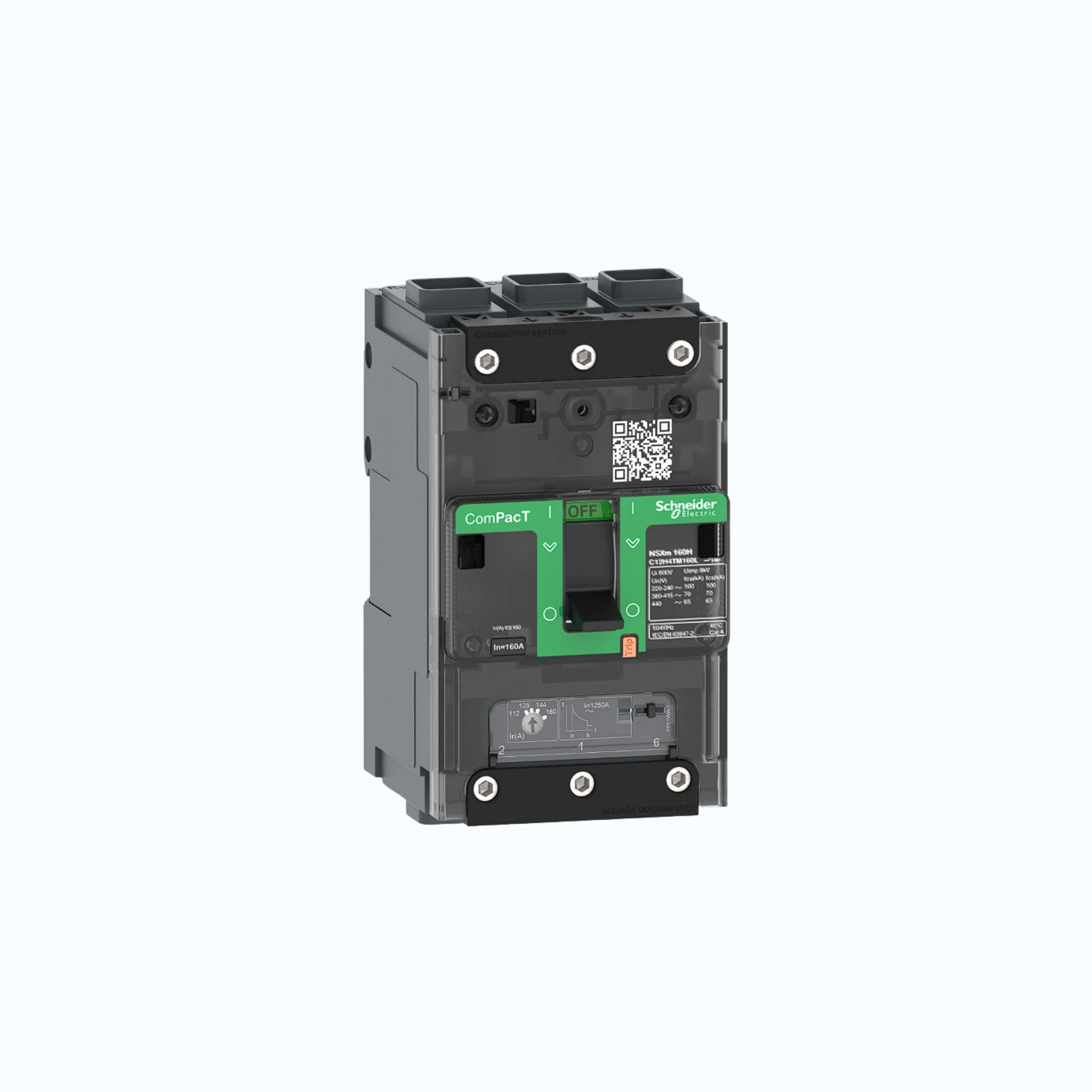 Gambar Schneider EverlinkTM Connectors  3P-ComPacT NSXm dengan B (25 kA)-TM32D-C11B3TM032L