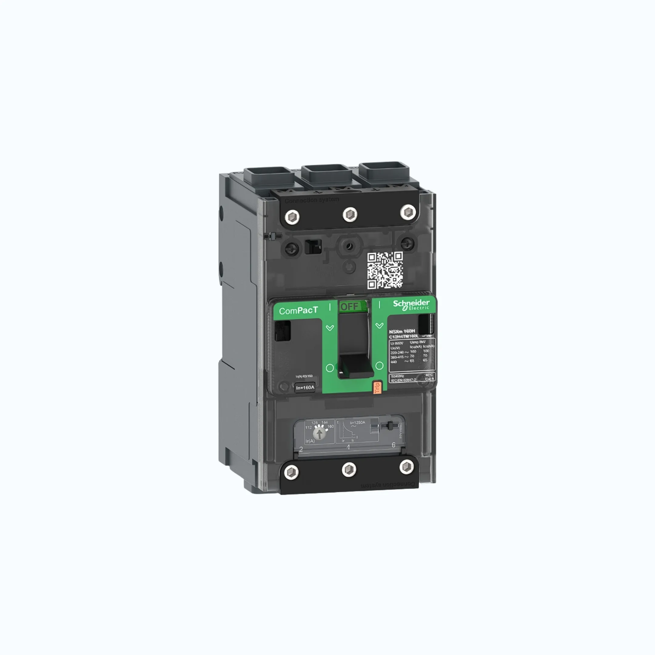 Gambar Schneider EverlinkTM Connectors  3P-ComPacT NSXm dengan B (25 kA)-TM80D- C11B3TM080L