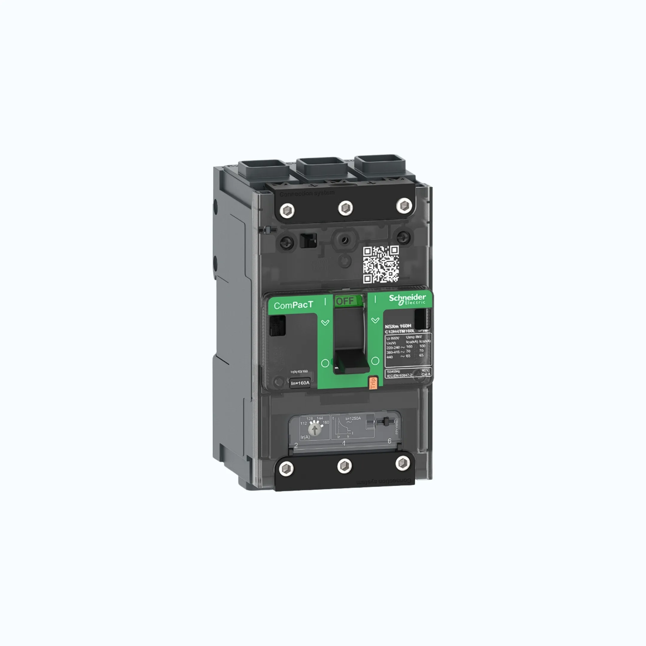 Gambar Schneider EverlinkTM Connectors  3P-ComPacT NSXm dengan F (36 kA)-TM25D-C11F3TM025L
