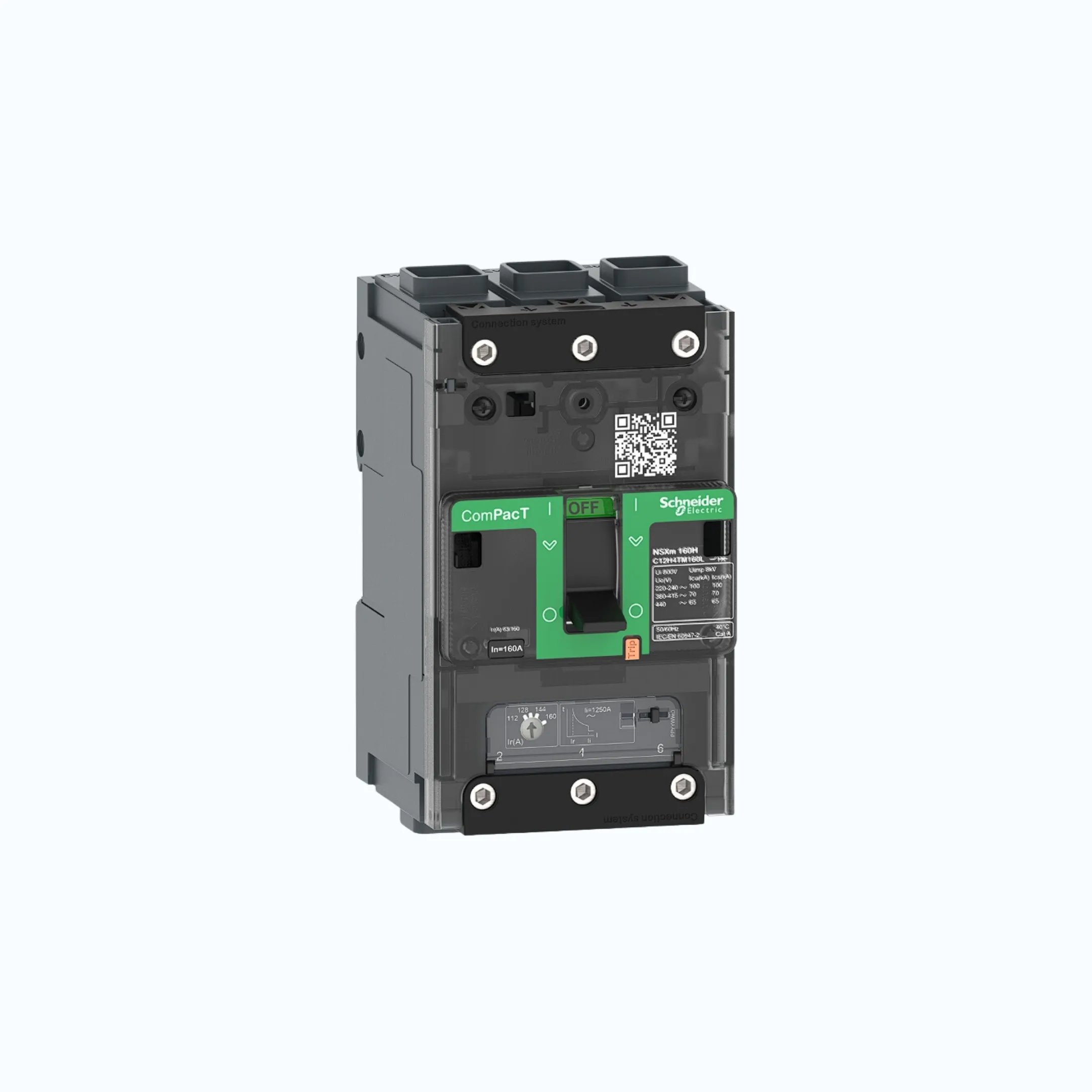 Gambar Schneider EverlinkTM Connectors  3P-ComPacT NSXm dengan F (36 kA)-TM40D-C11F3TM040L